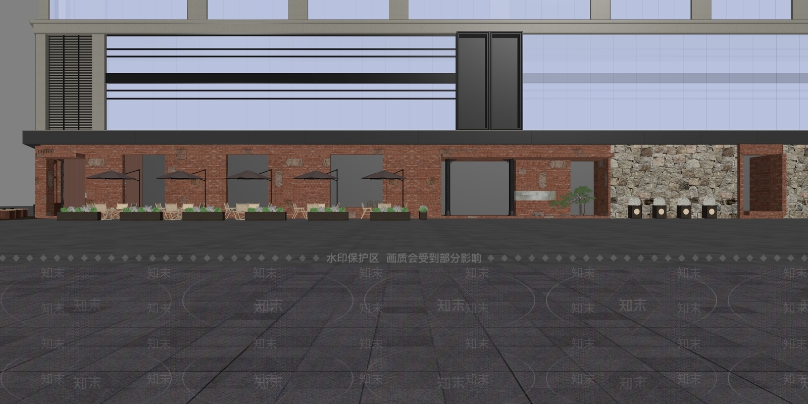 工业风展览馆3D模型下载【ID:1230037975】