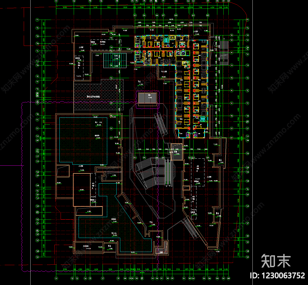 商业综合体cad施工图下载【ID:1230063752】