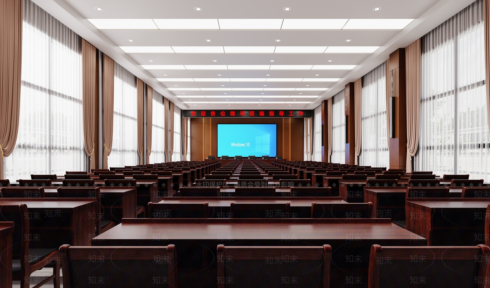 现代报告厅3D模型下载【ID:1230085415】