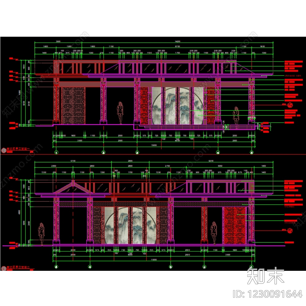 亭子cad施工图下载【ID:1230091644】