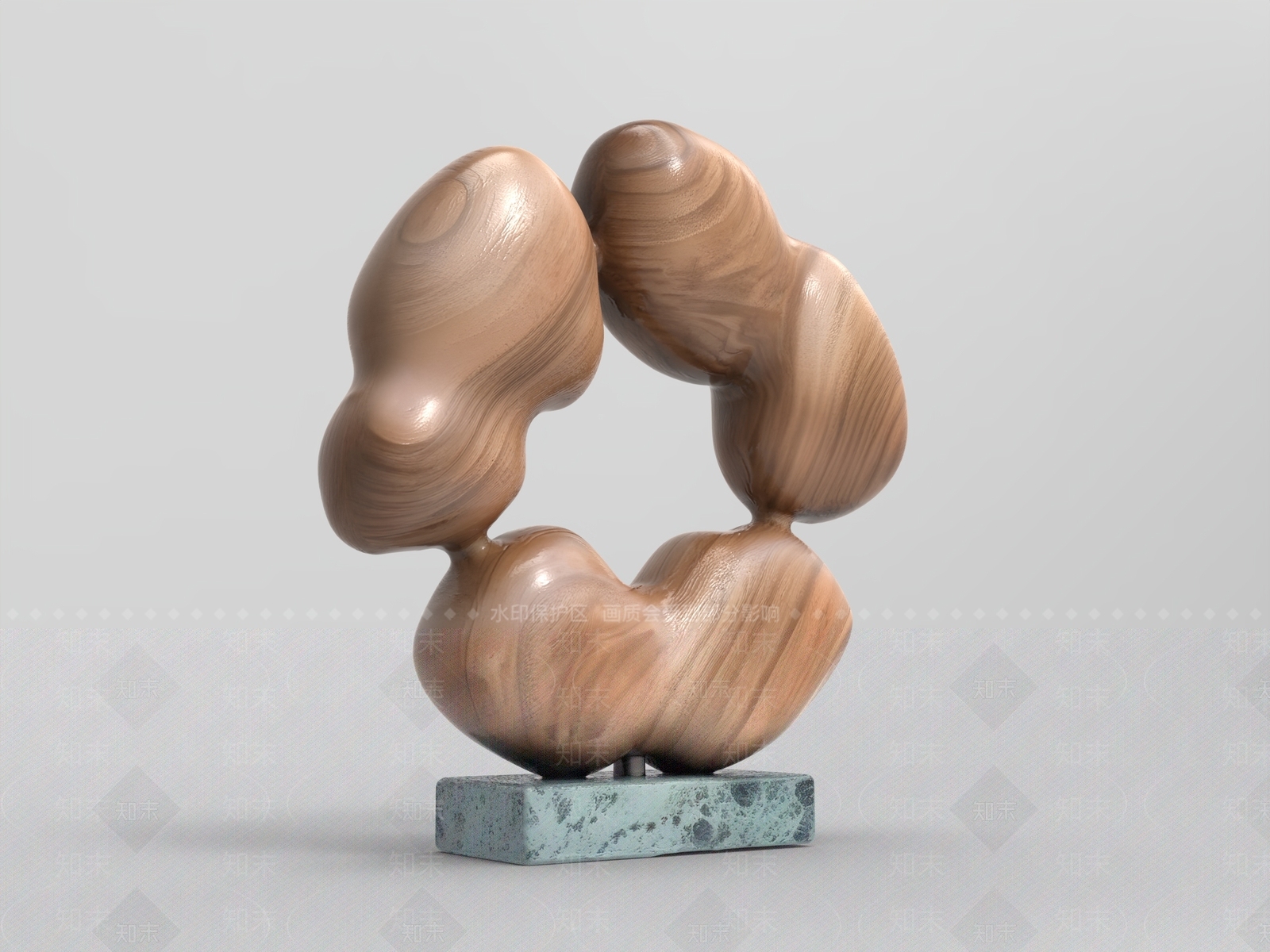 现代雕塑摆件3D模型下载【ID:1230147754】