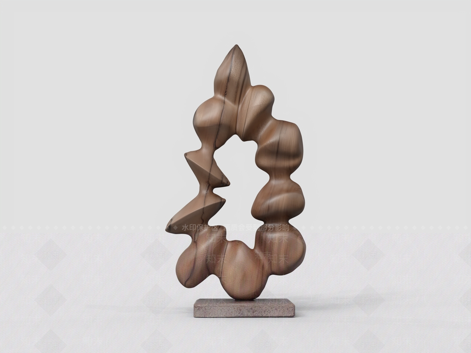 侘寂雕塑摆件3D模型下载【ID:1230173106】
