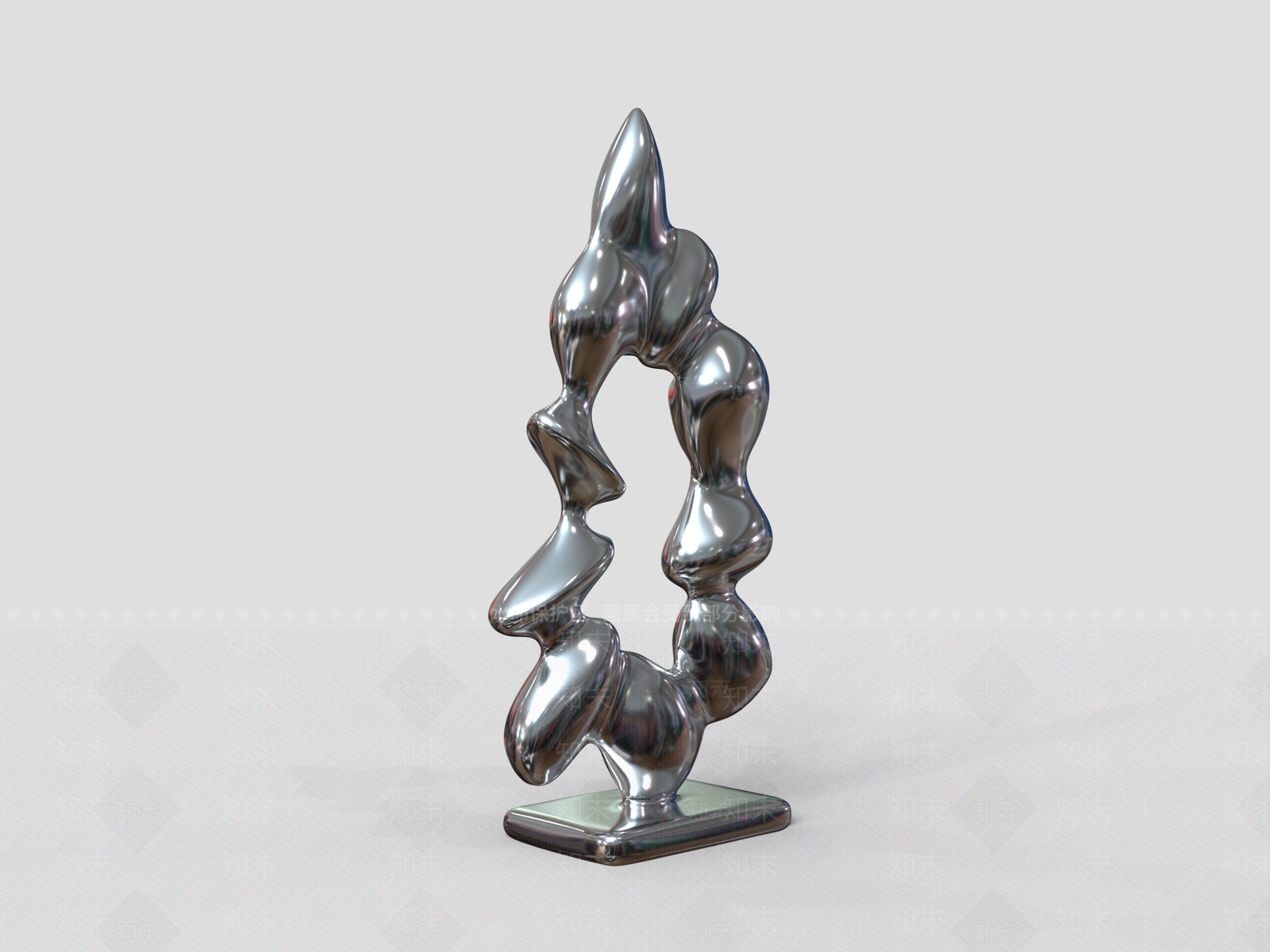 现代雕塑摆件3D模型下载【ID:1230178699】
