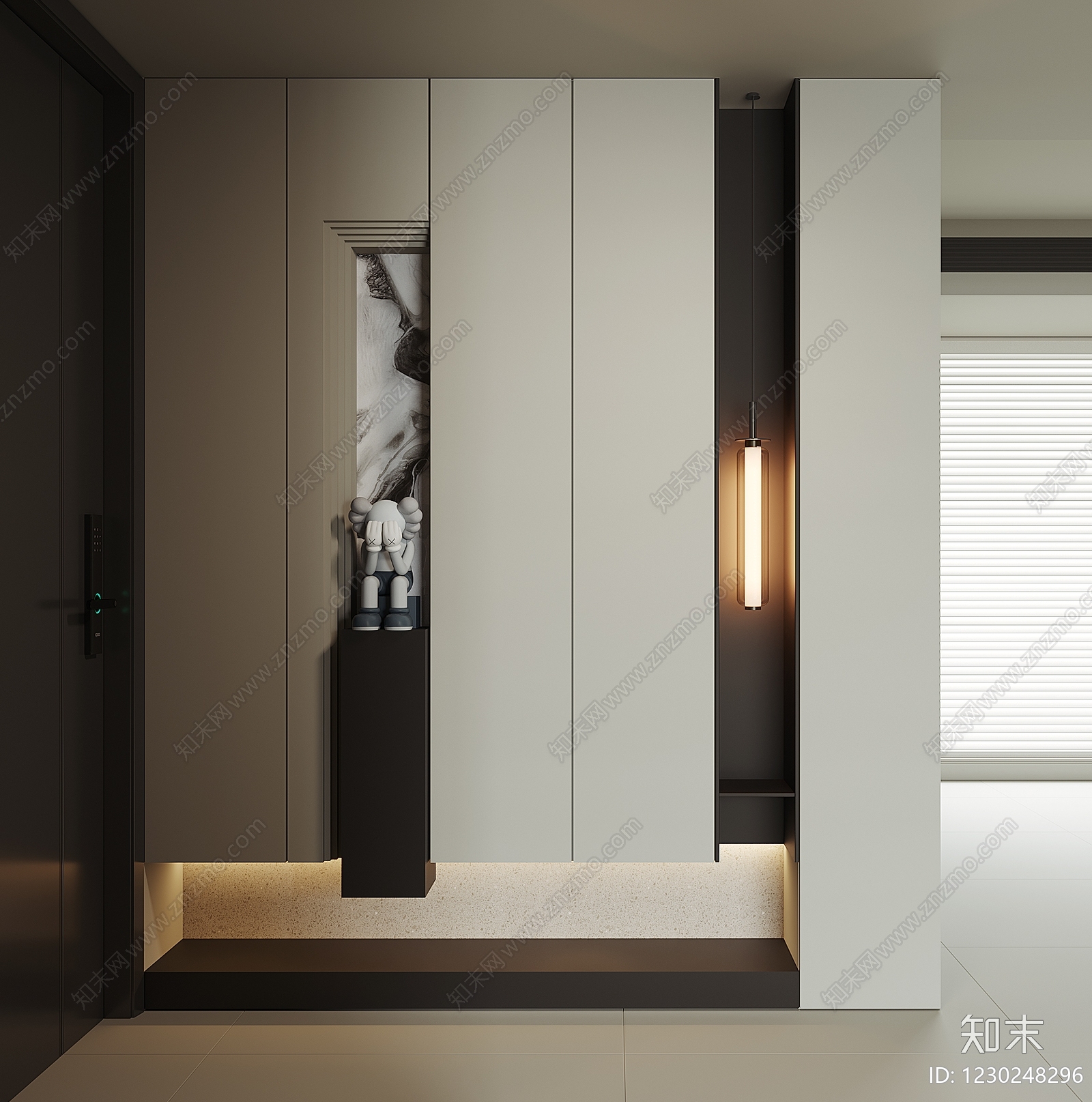 意式极简鞋柜SU模型下载【ID:1230248296】