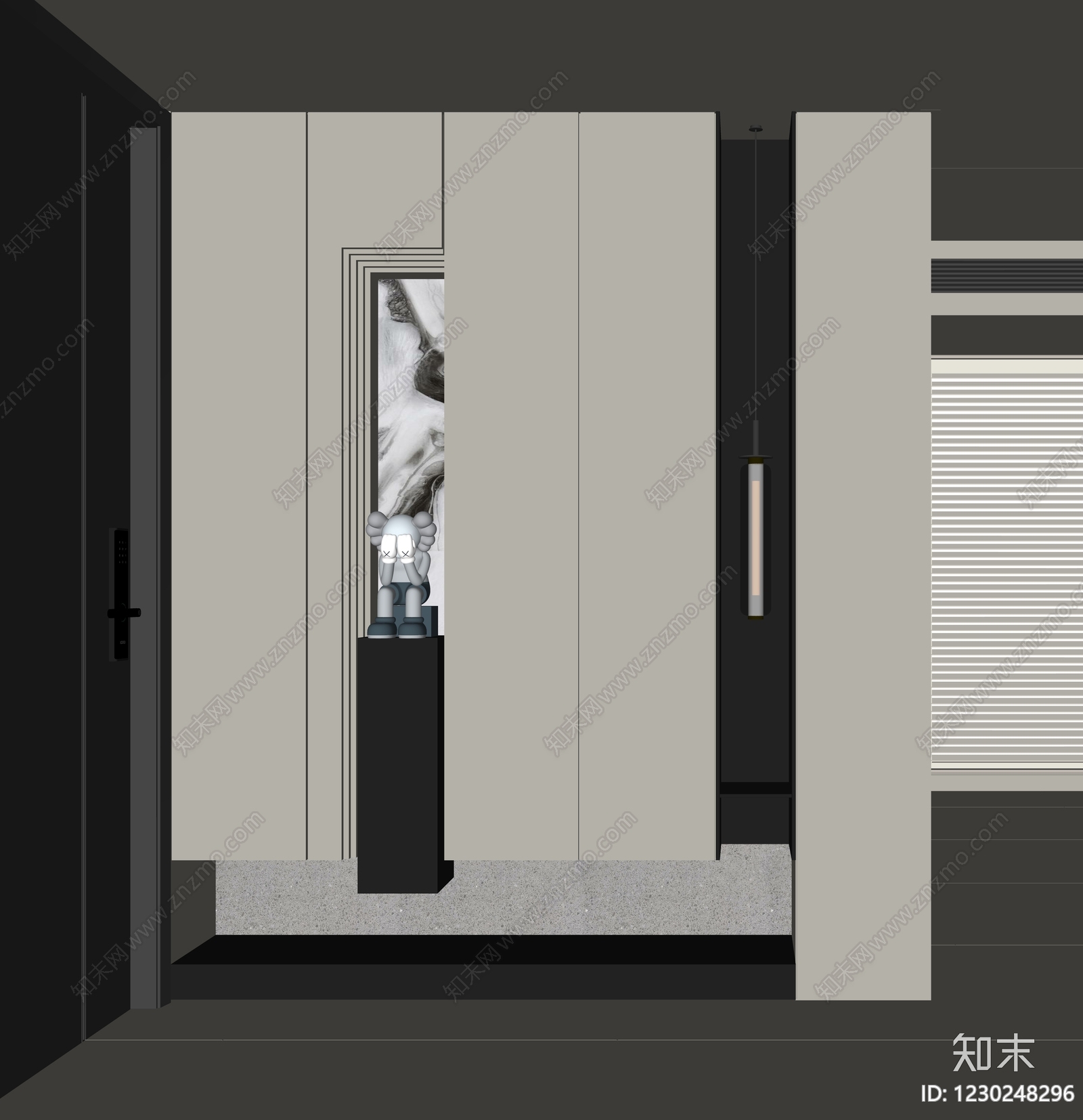 意式极简鞋柜SU模型下载【ID:1230248296】
