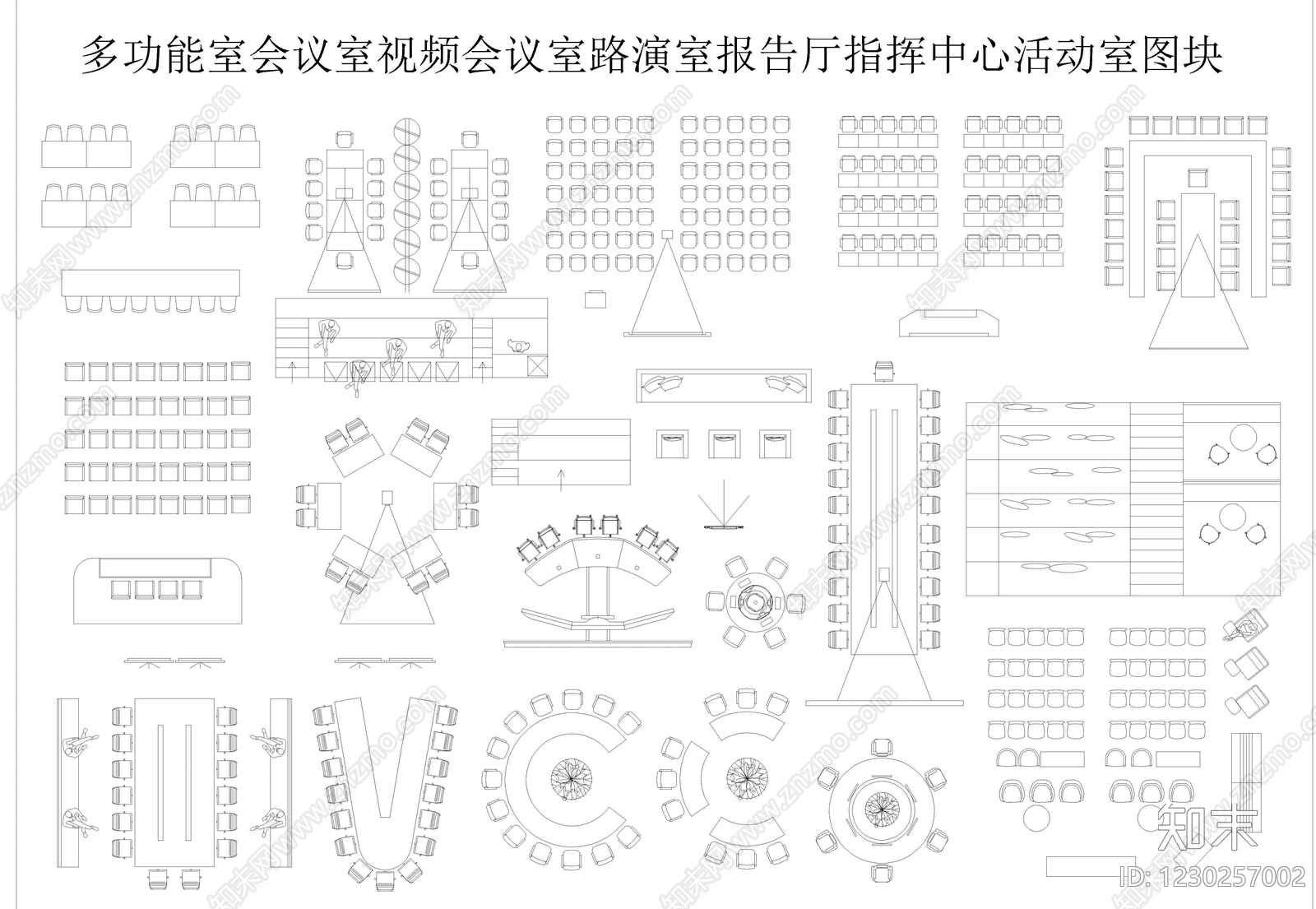 桌椅CAD图纸