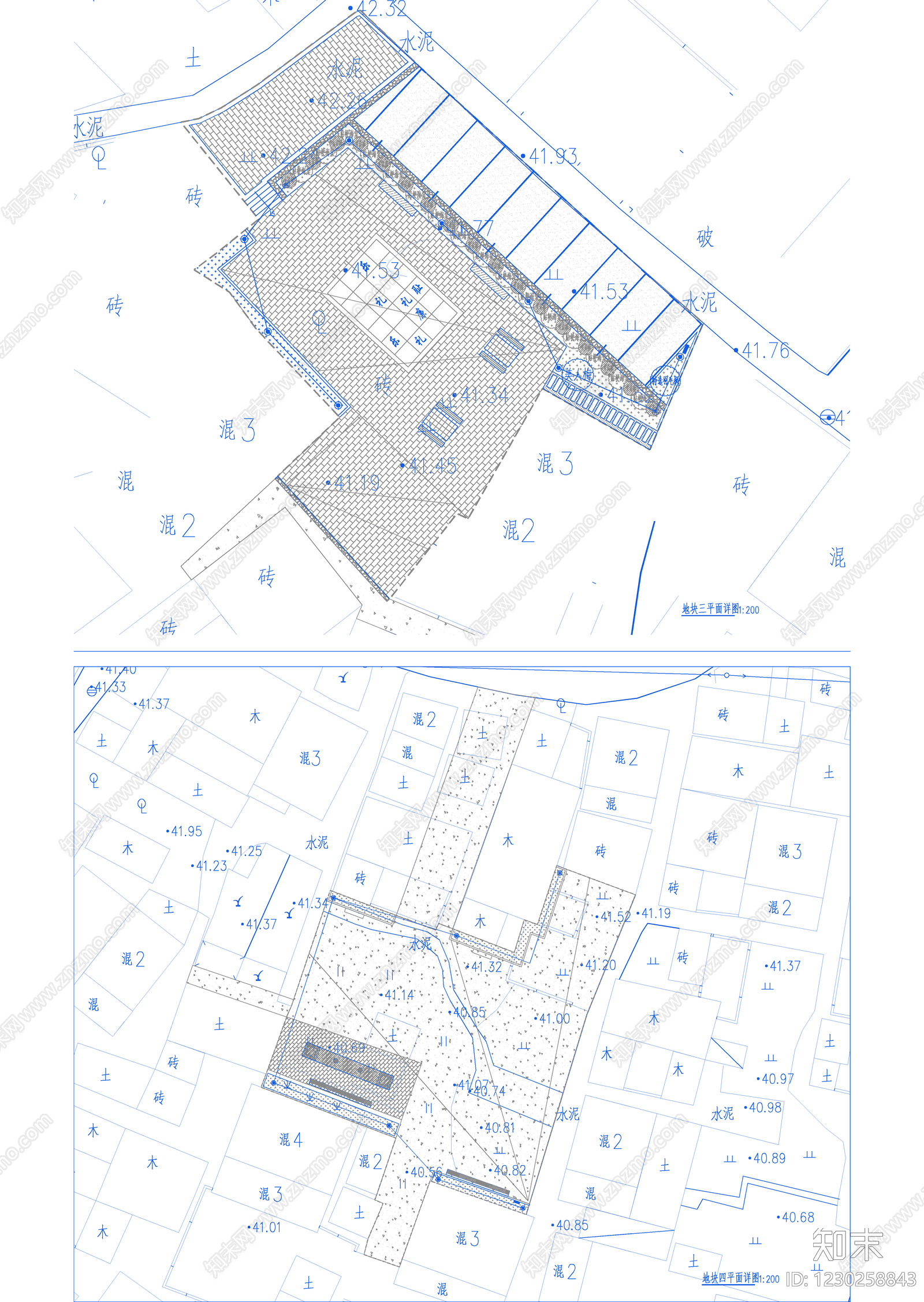 口袋公园cad施工图下载【ID:1230258843】