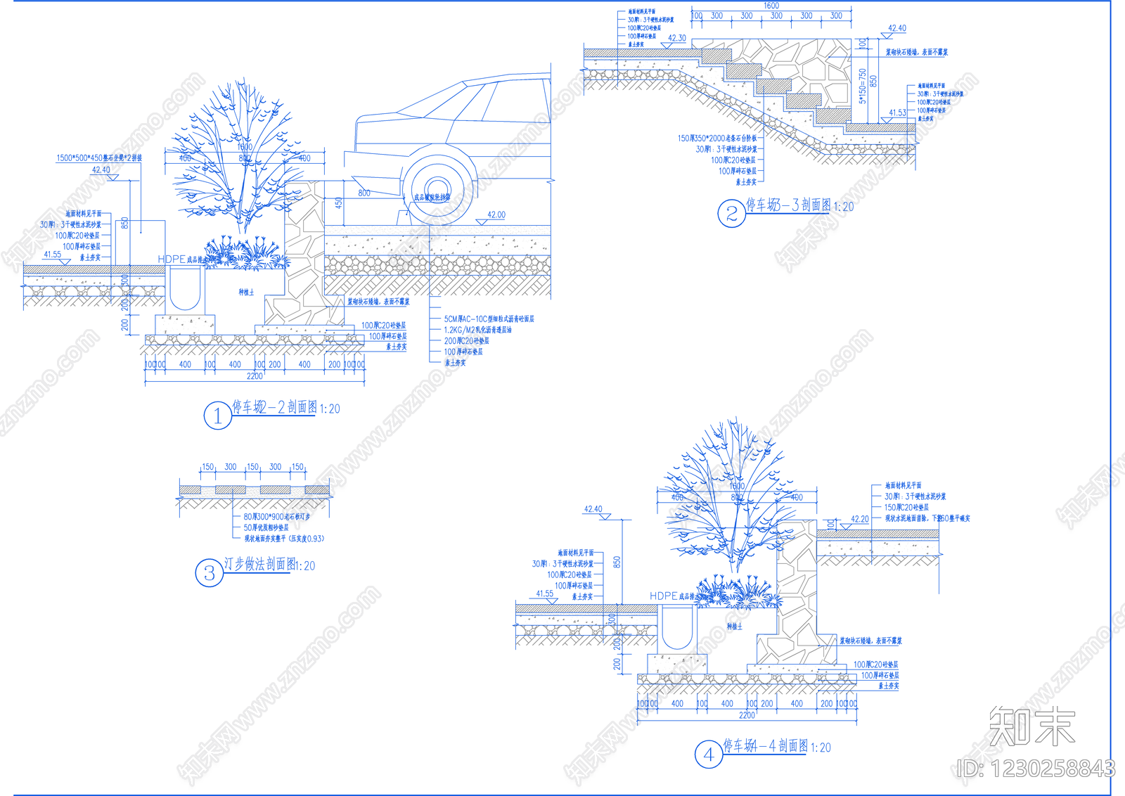 口袋公园cad施工图下载【ID:1230258843】