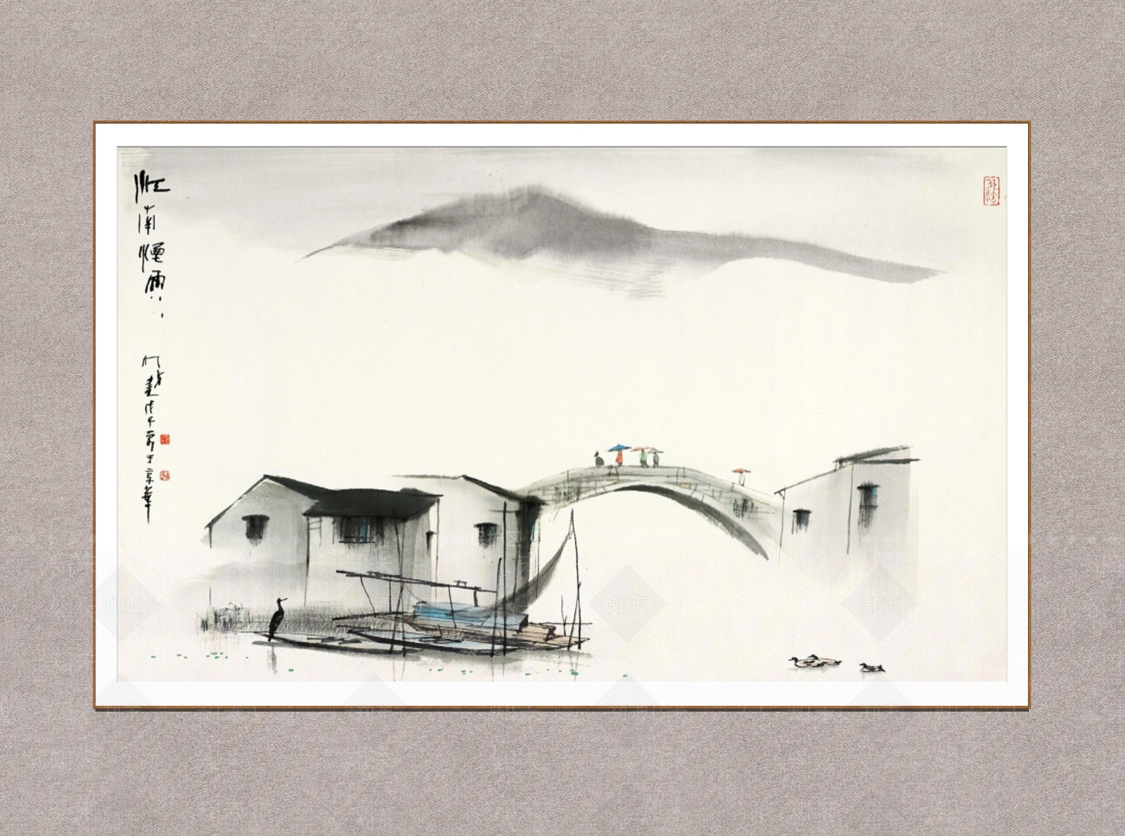 新中式挂画SU模型下载【ID:1230404804】
