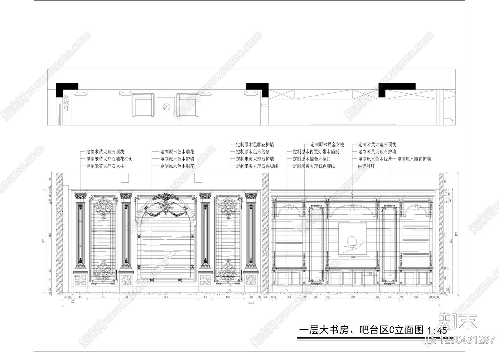 别墅cad施工图下载【ID:1230431287】