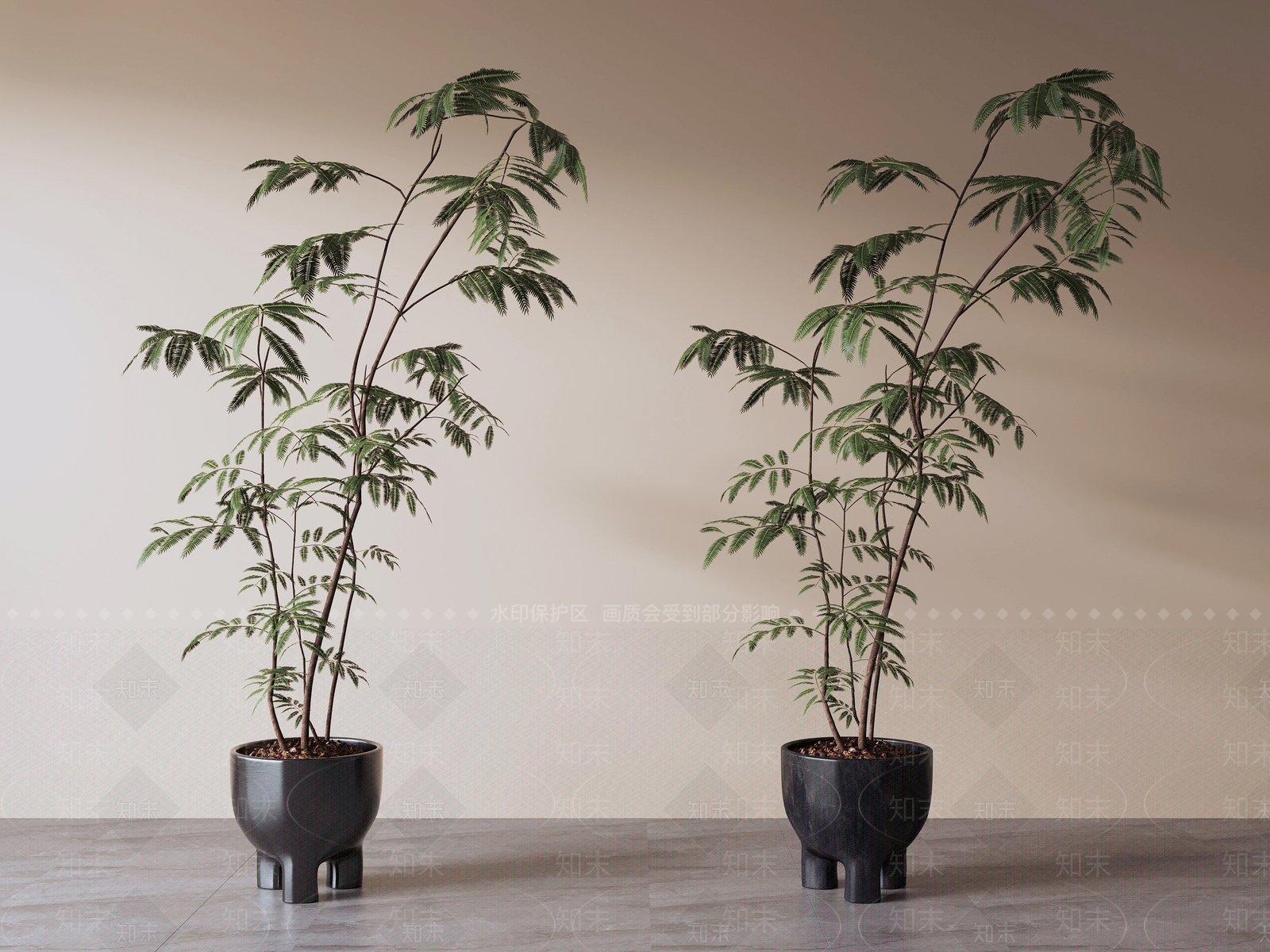 极简盆栽3D模型下载【ID:1230446115】