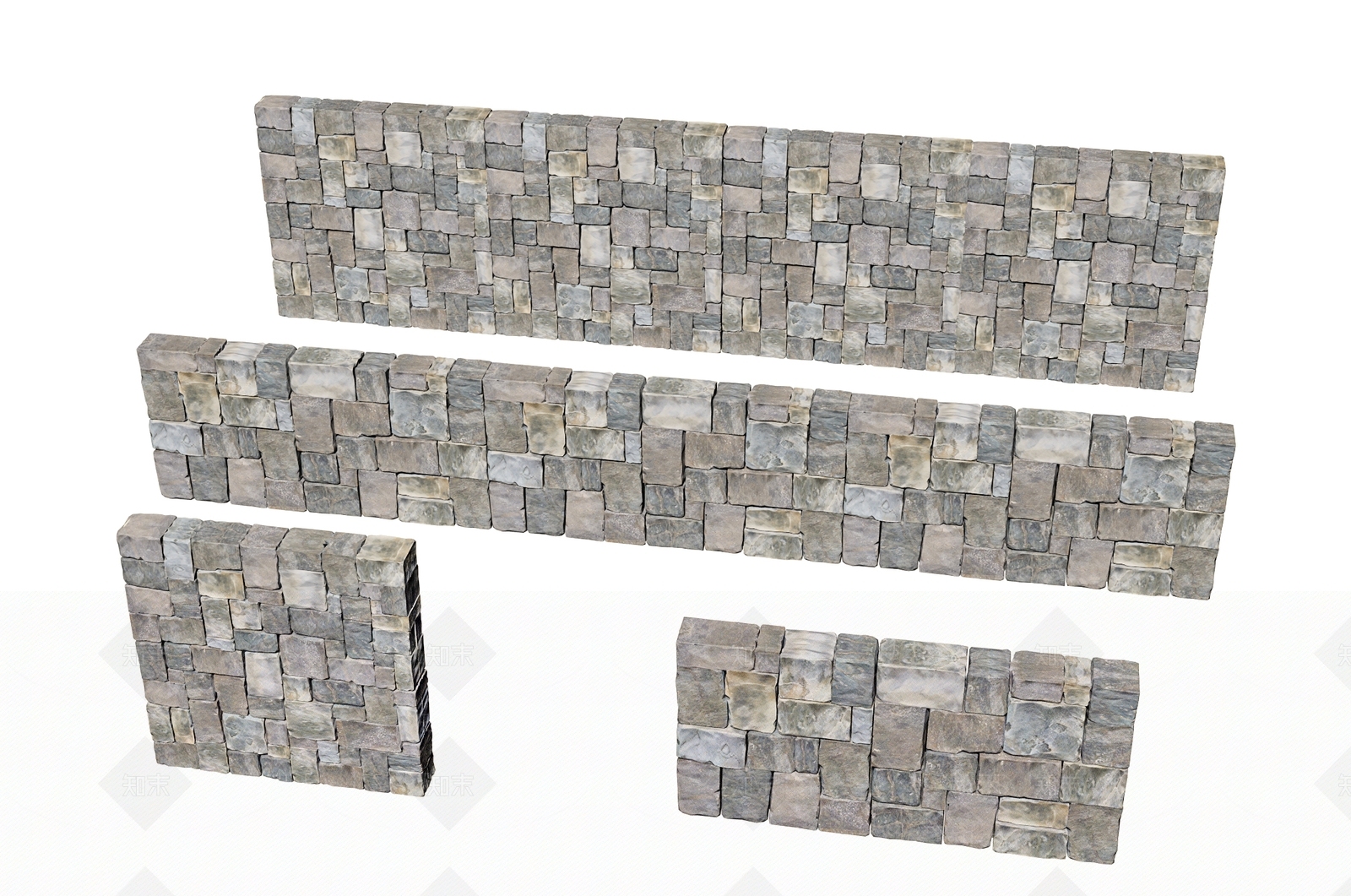工业风文化墙3D模型下载【ID:1230457383】