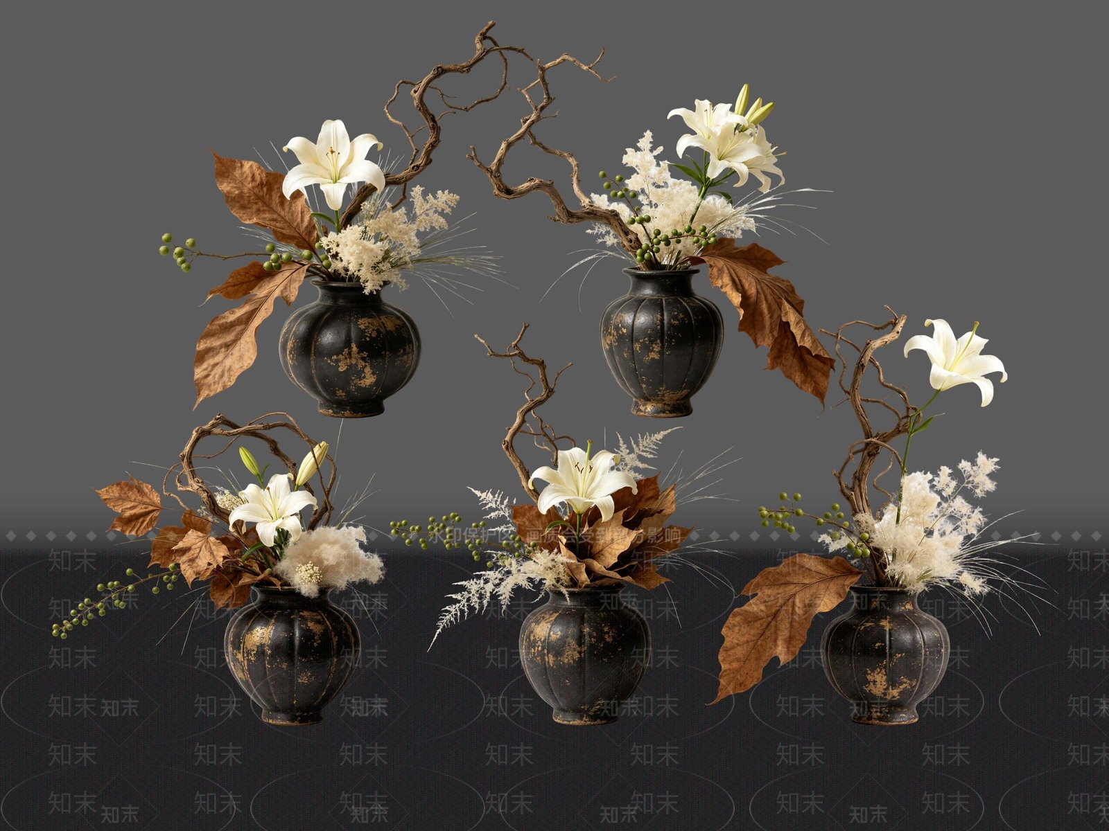 侘寂花瓶SU模型下载【ID:1230484798】