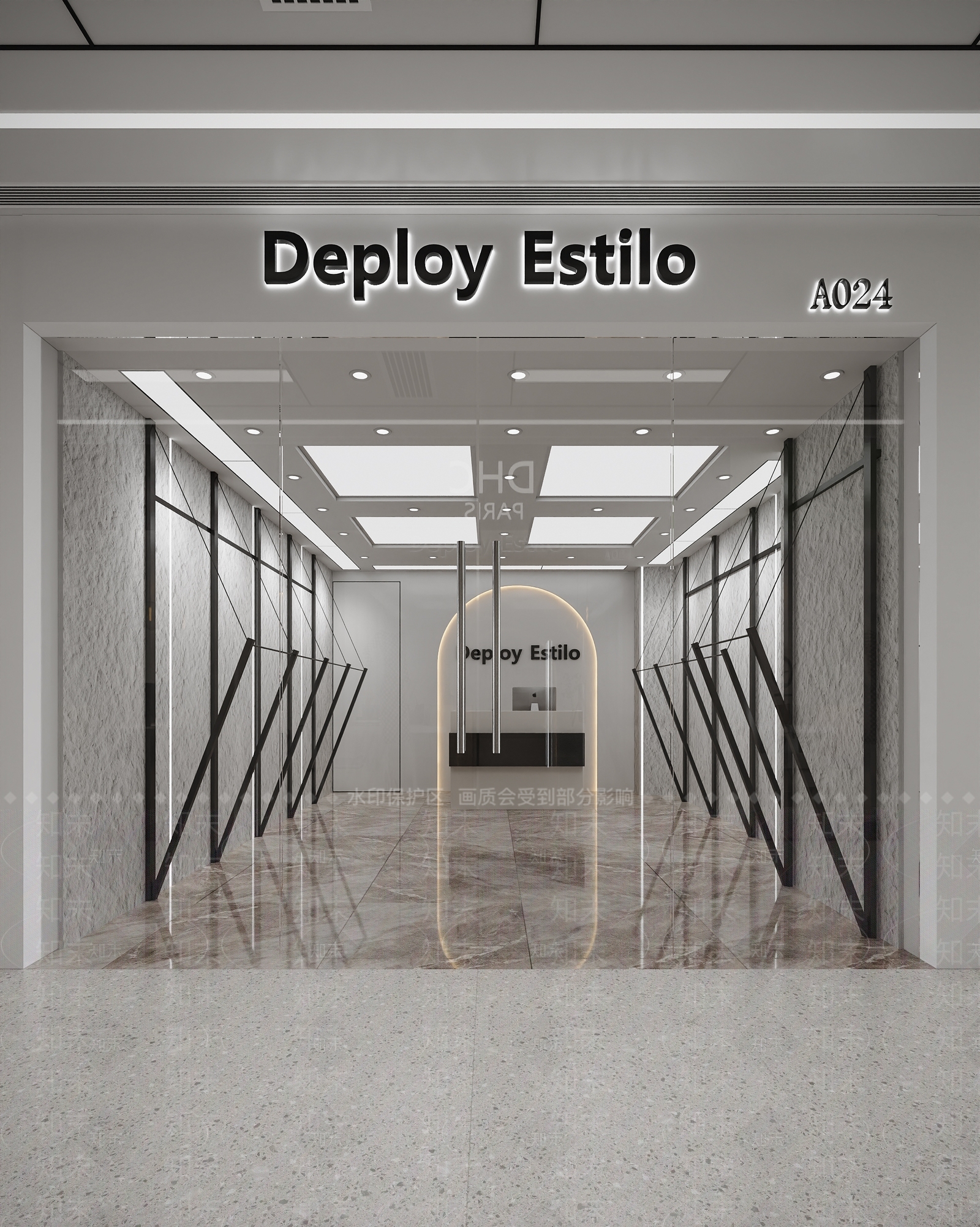 现代简约服装店3D模型下载【ID:1230486947】