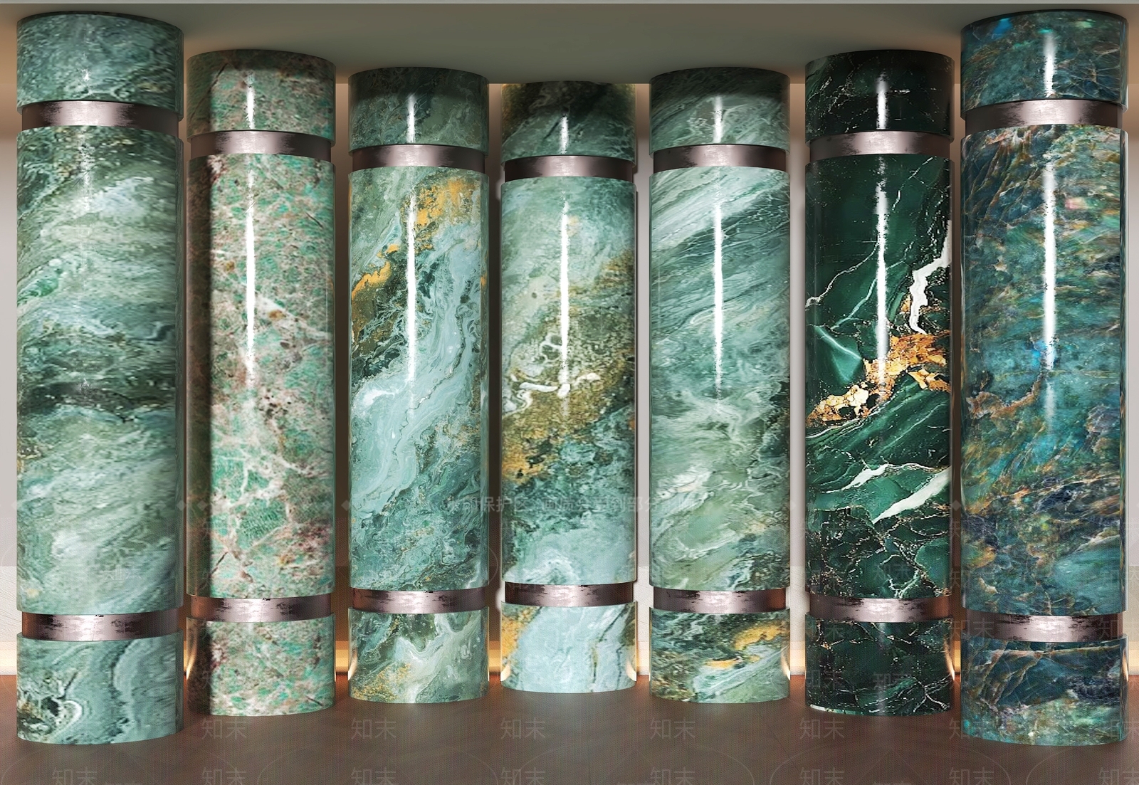 轻奢材料展厅SU模型下载【ID:1230498401】
