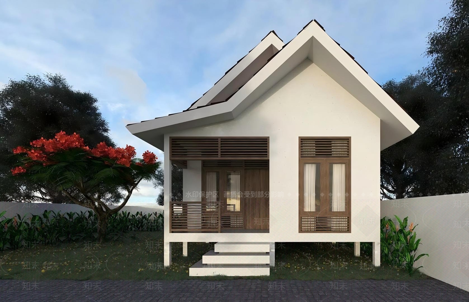 现代主义其他住宅外观3D模型下载【ID:1230516024】