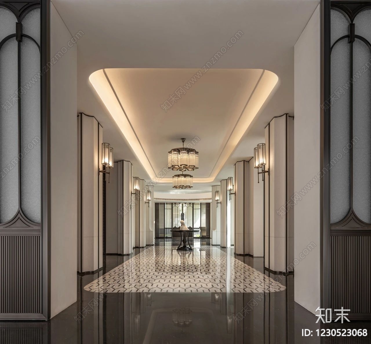 售楼处cad施工图下载【ID:1230523068】