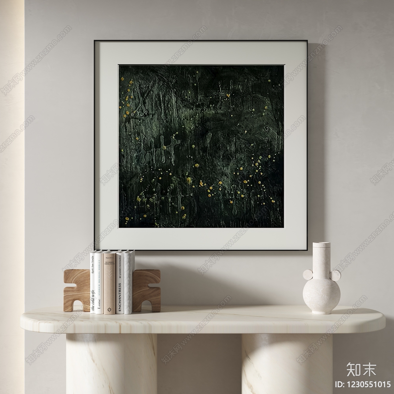 意式极简抽象挂画3D模型下载【ID:1230551015】