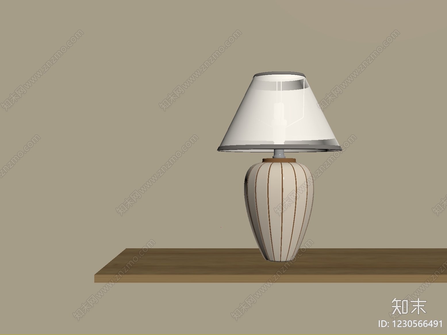 现代简约台灯SU模型下载【ID:1230566491】