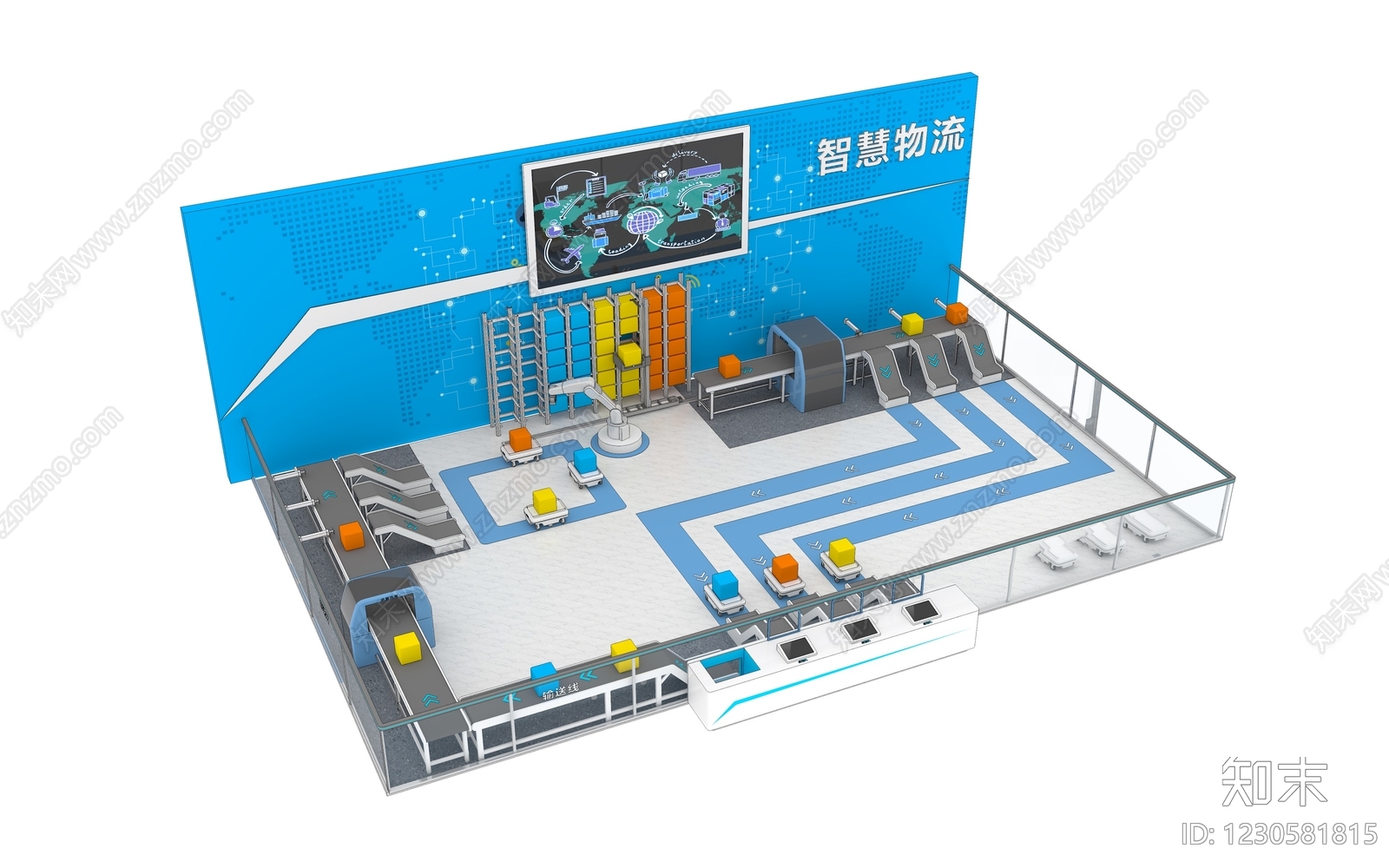 现代科技展厅3D模型下载【ID:1230581815】