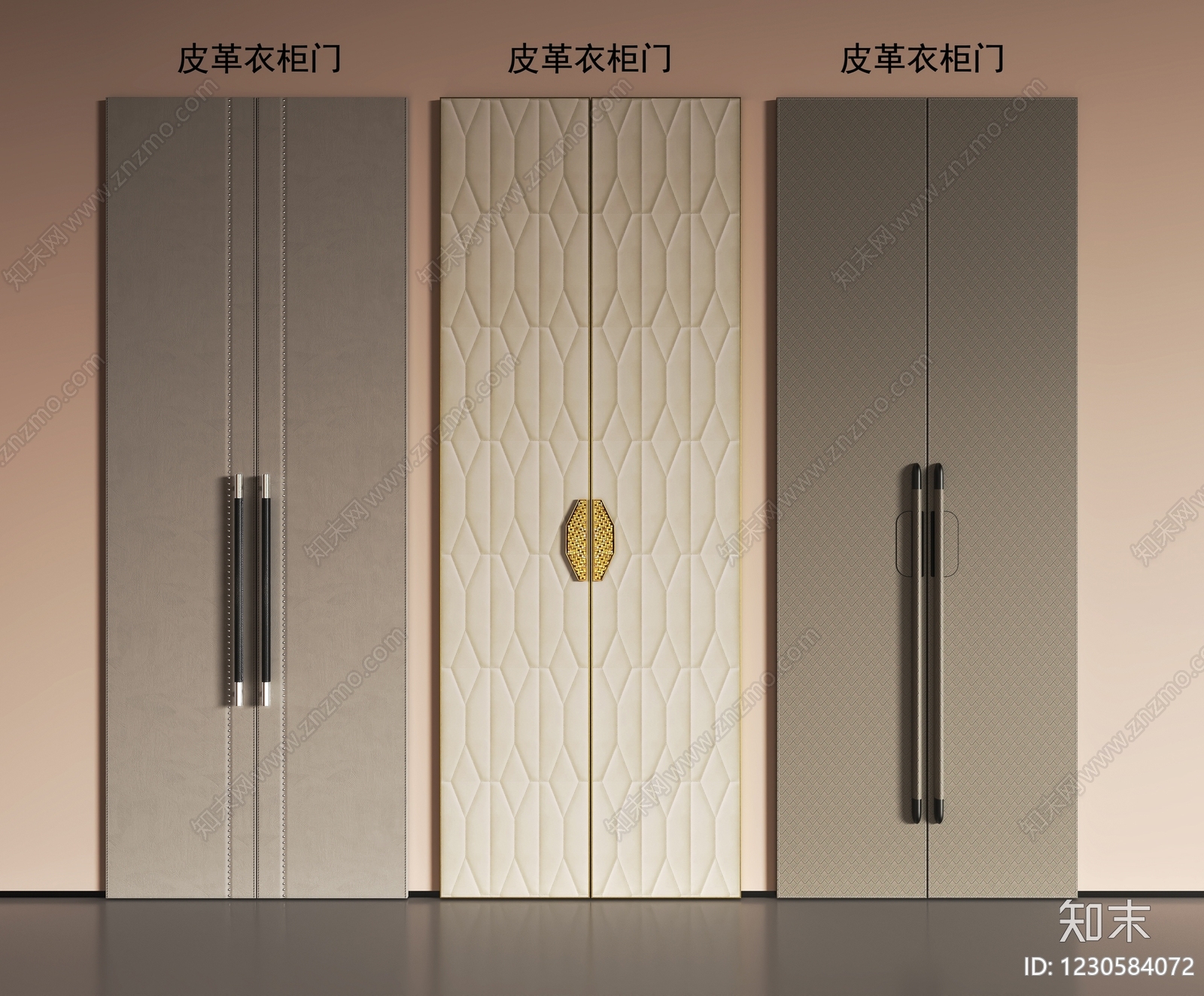 轻奢衣柜3D模型下载【ID:1230584072】