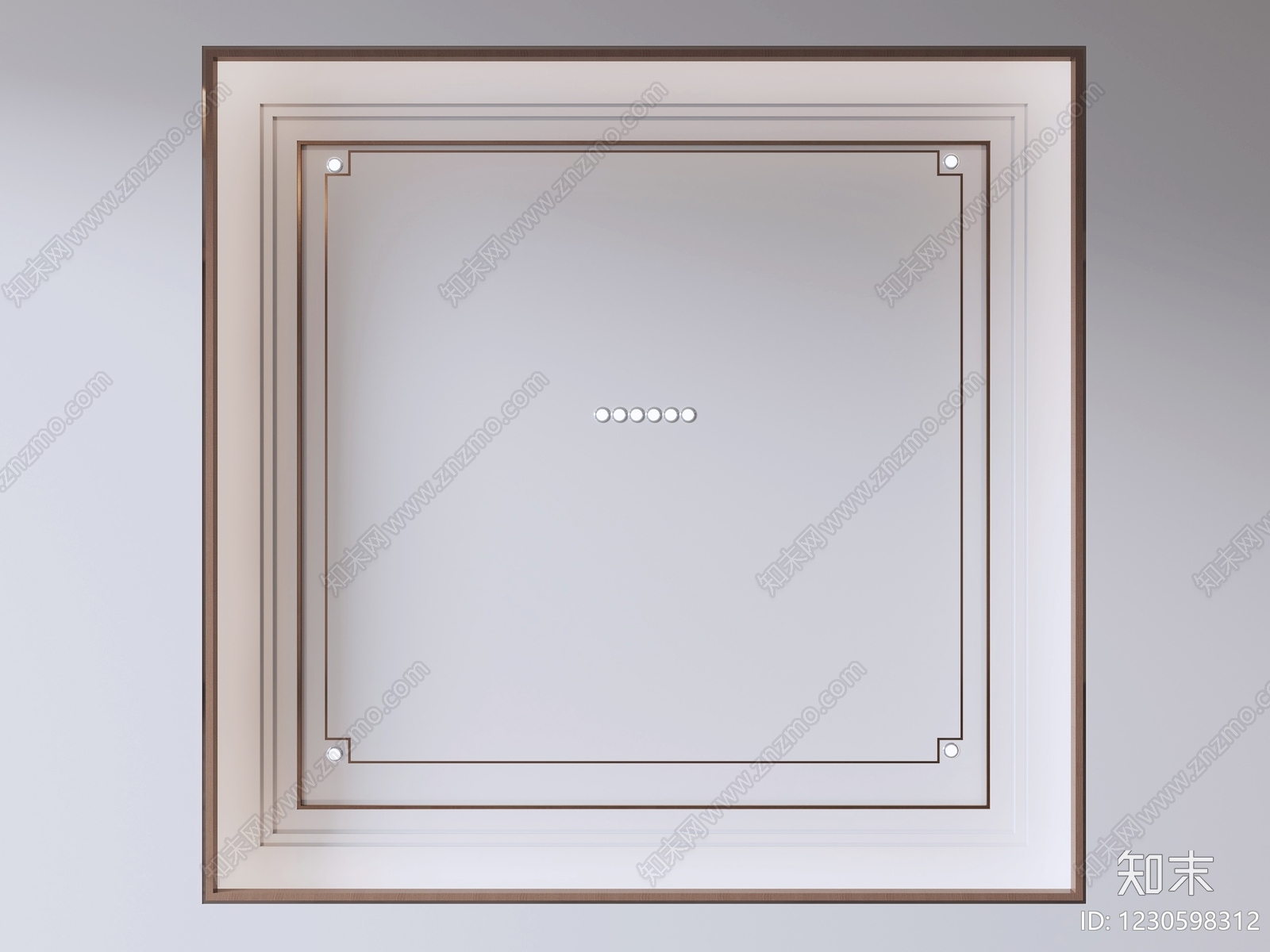 新中式吊顶3D模型下载【ID:1230598312】