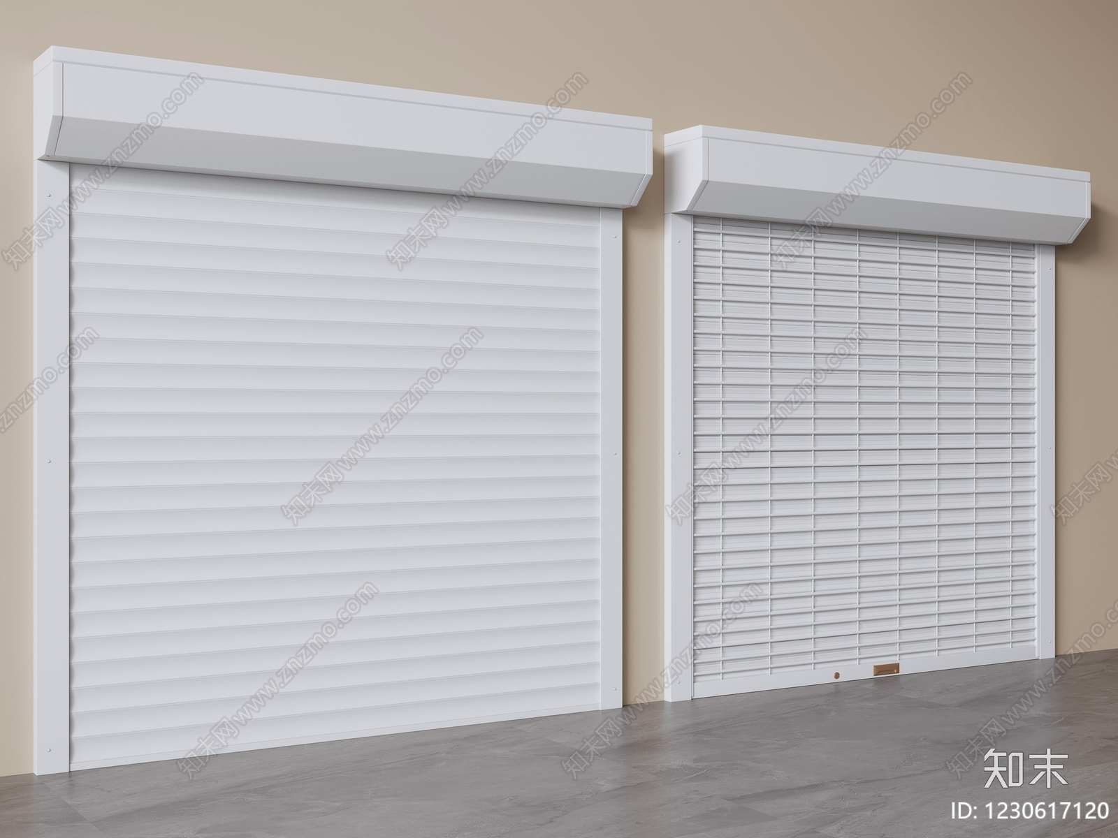 极简卷帘门3D模型下载【ID:1230617120】