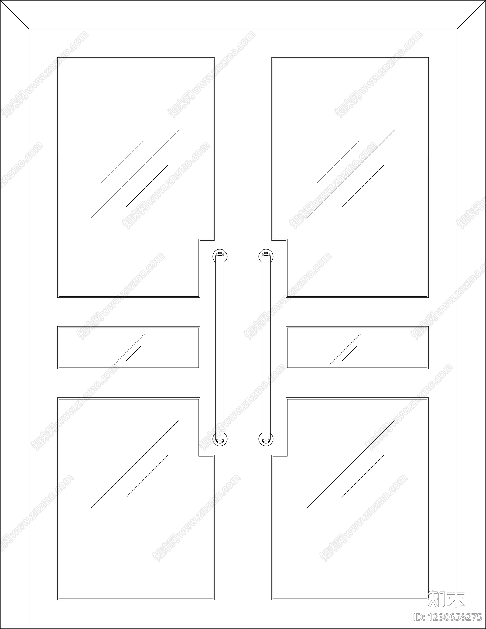 入户门cad施工图下载【ID:1230658275】