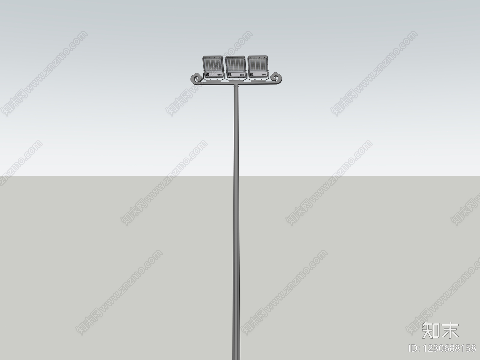 现代景观灯SU模型下载【ID:1230688158】