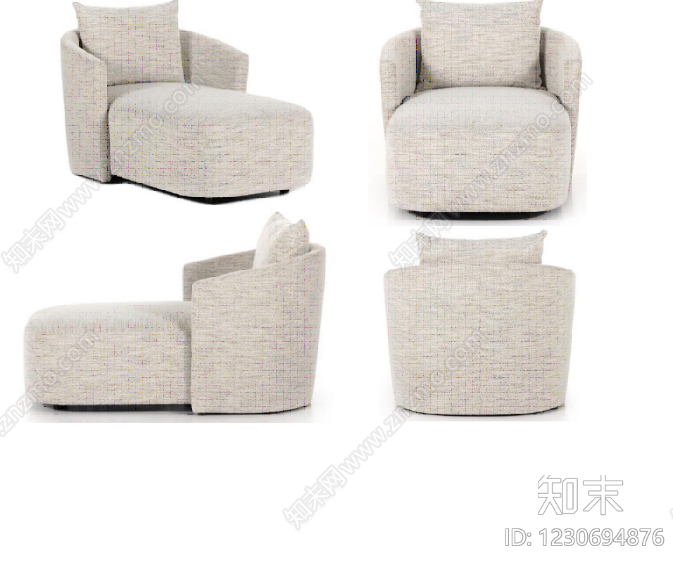 沙发cad施工图下载【ID:1230694876】