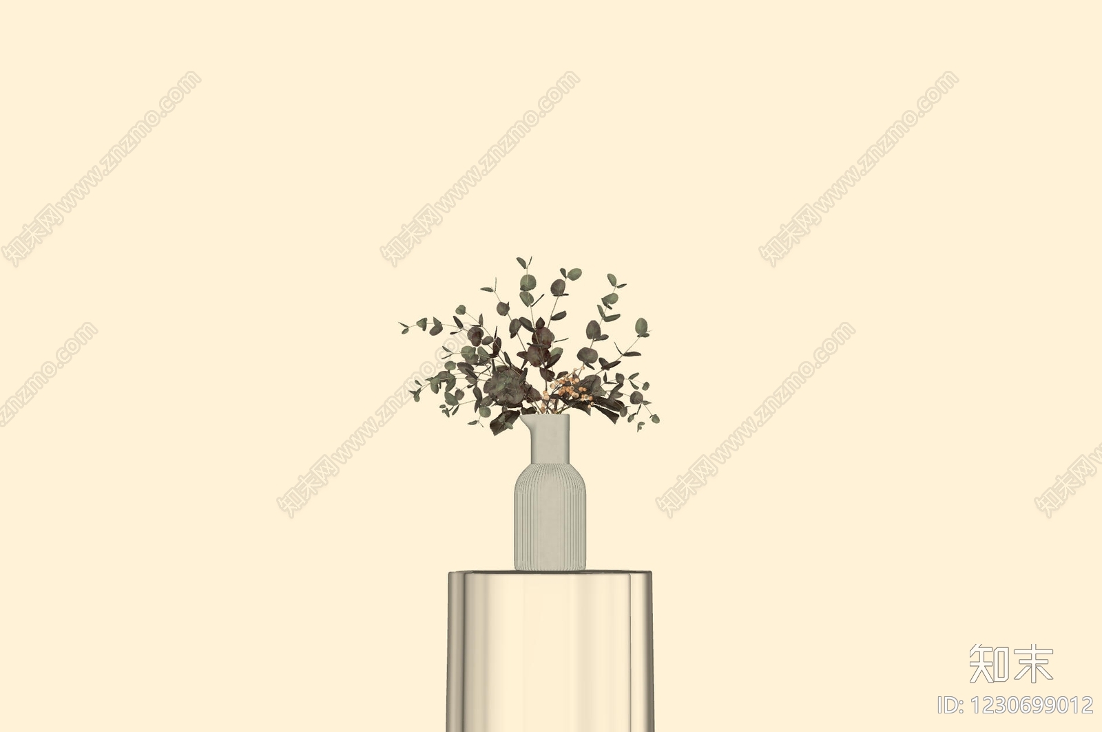 极简花艺SU模型下载【ID:1230699012】