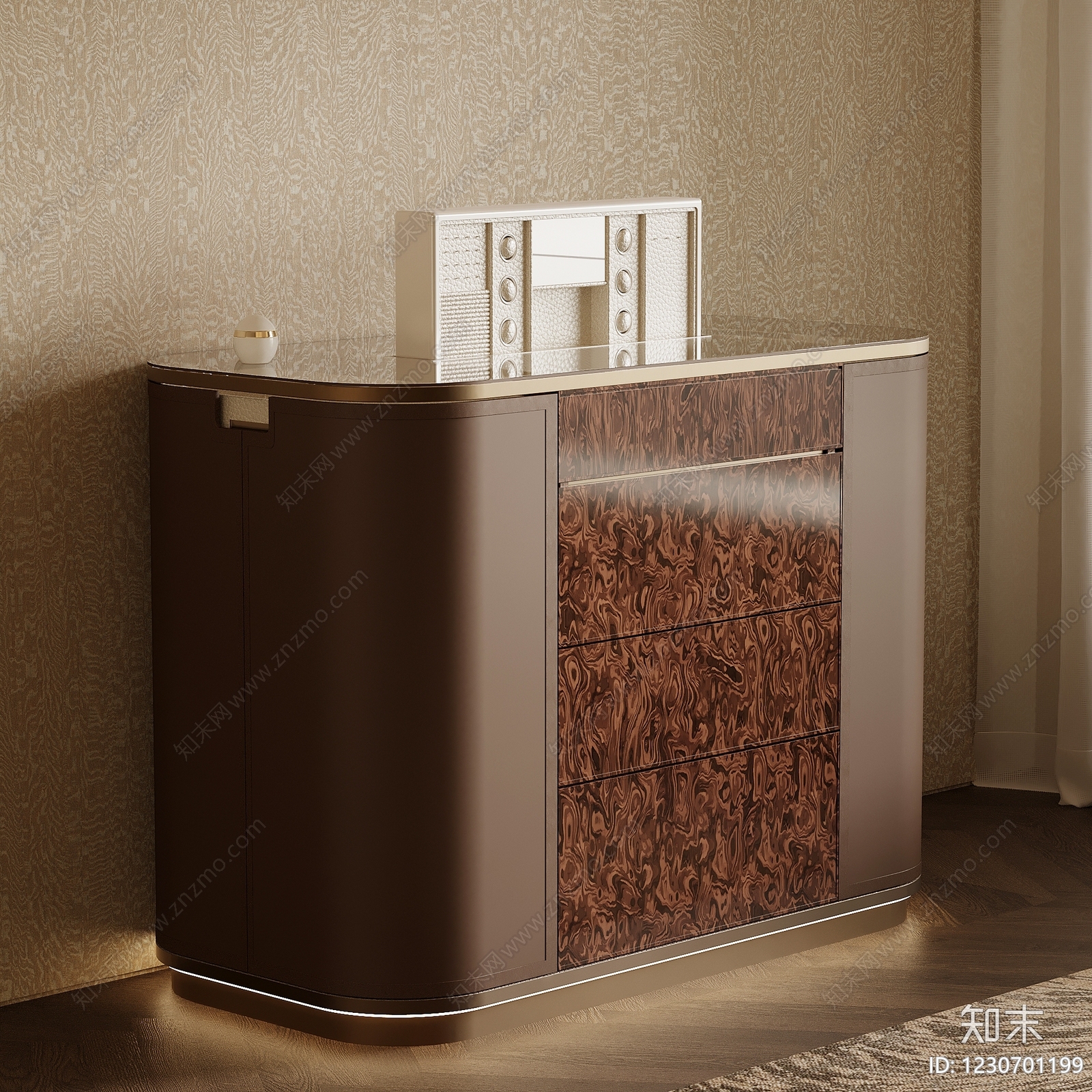 轻奢斗柜SU模型下载【ID:1230701199】