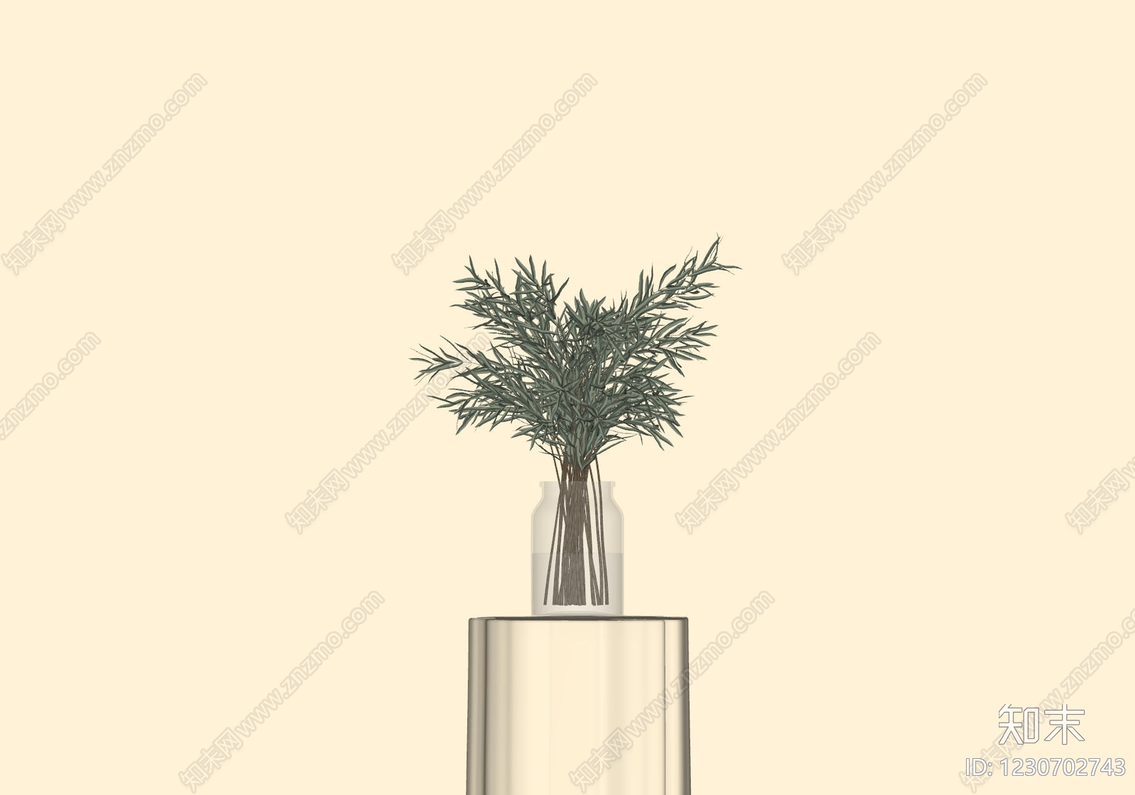 极简盆栽SU模型下载【ID:1230702743】