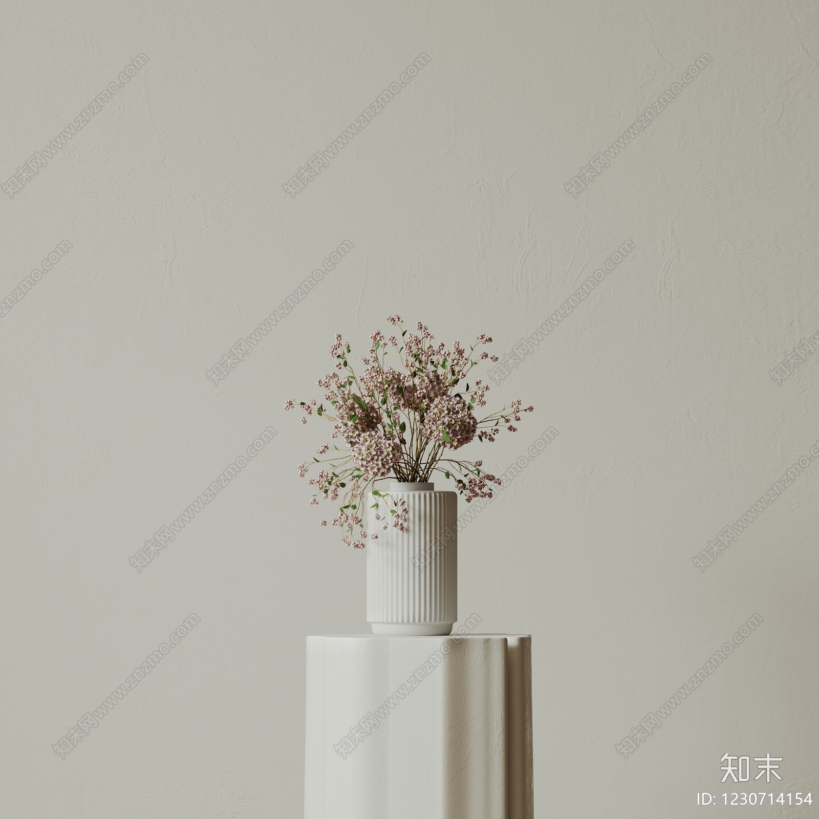 极简花艺SU模型下载【ID:1230714154】