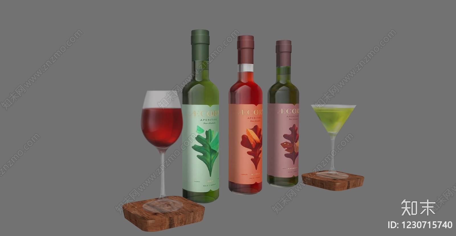 现代酒具SU模型下载【ID:1230715740】