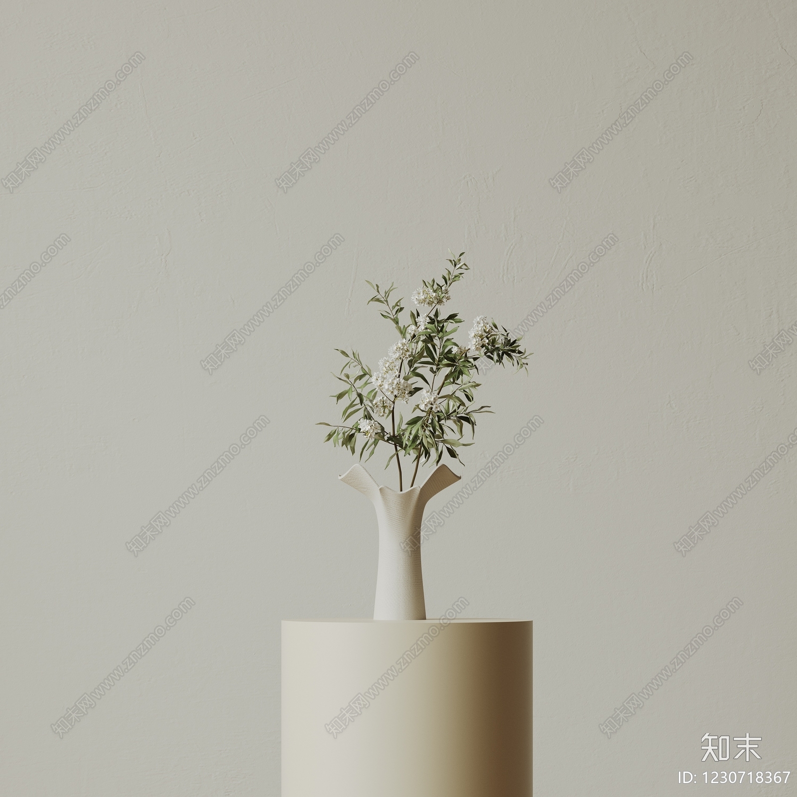 极简花艺SU模型下载【ID:1230718367】