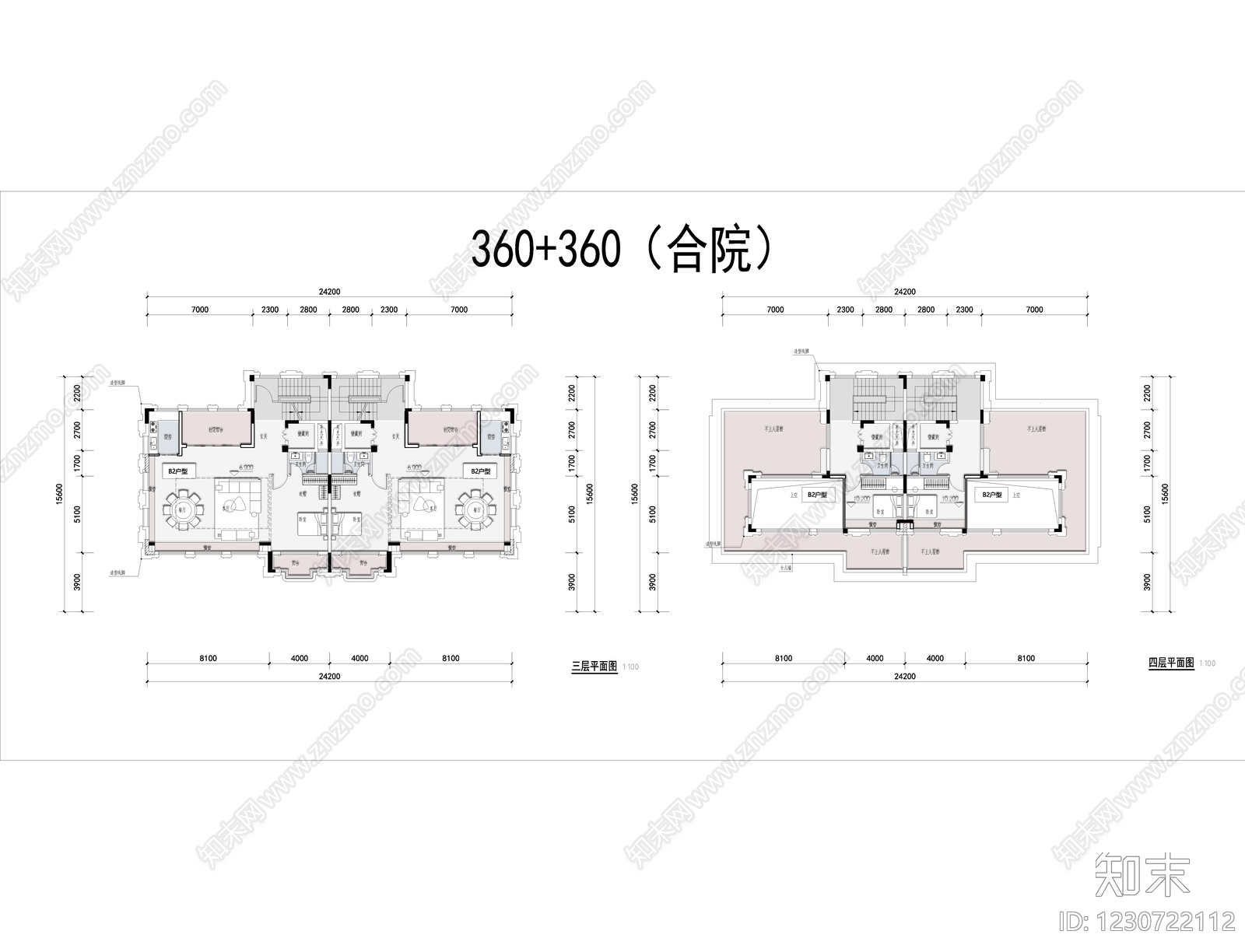 别墅建筑cad施工图下载【ID:1230722112】