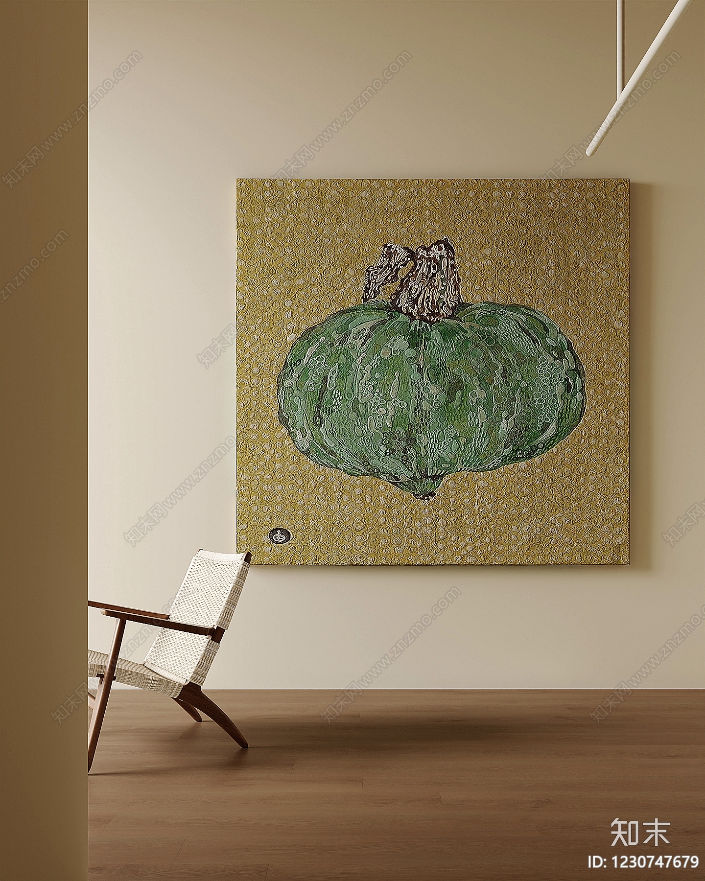 奶油风挂画SU模型下载【ID:1230747679】