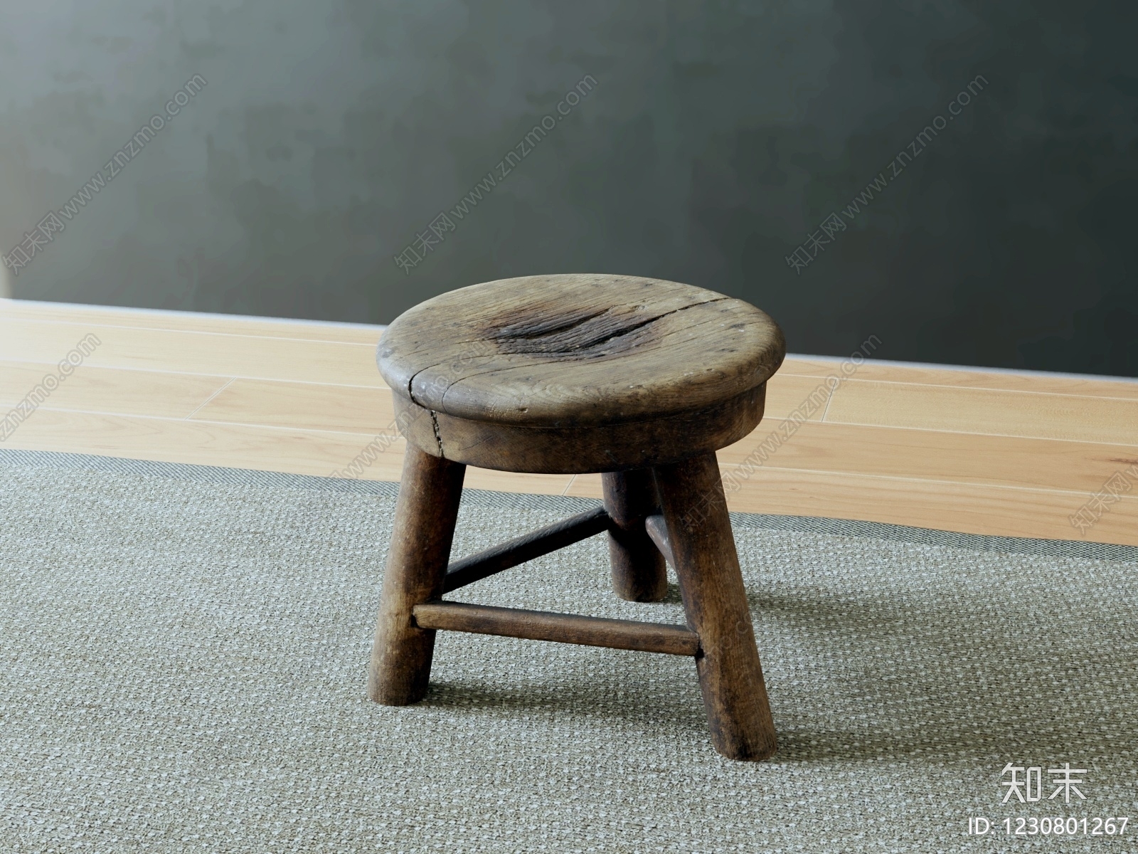 复古其他凳子SU模型下载【ID:1230801267】