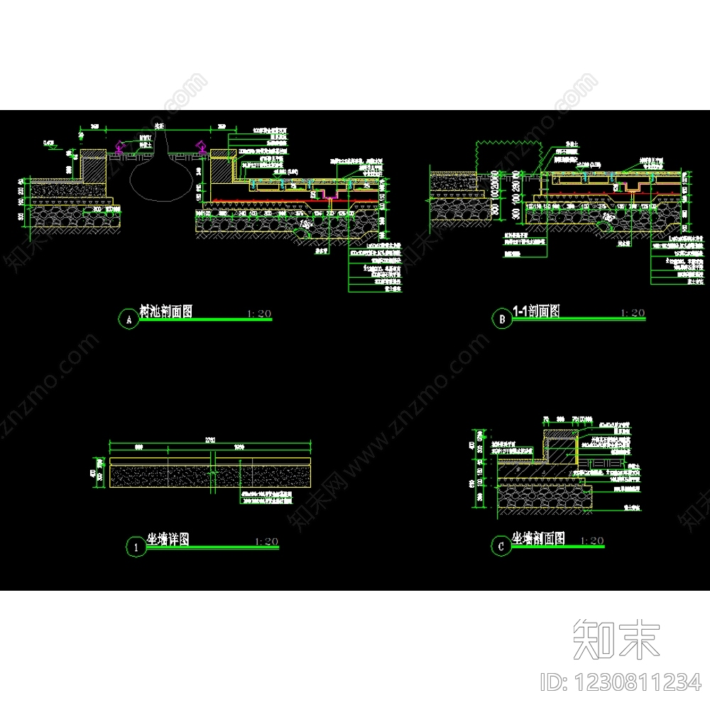 亭子cad施工图下载【ID:1230811234】