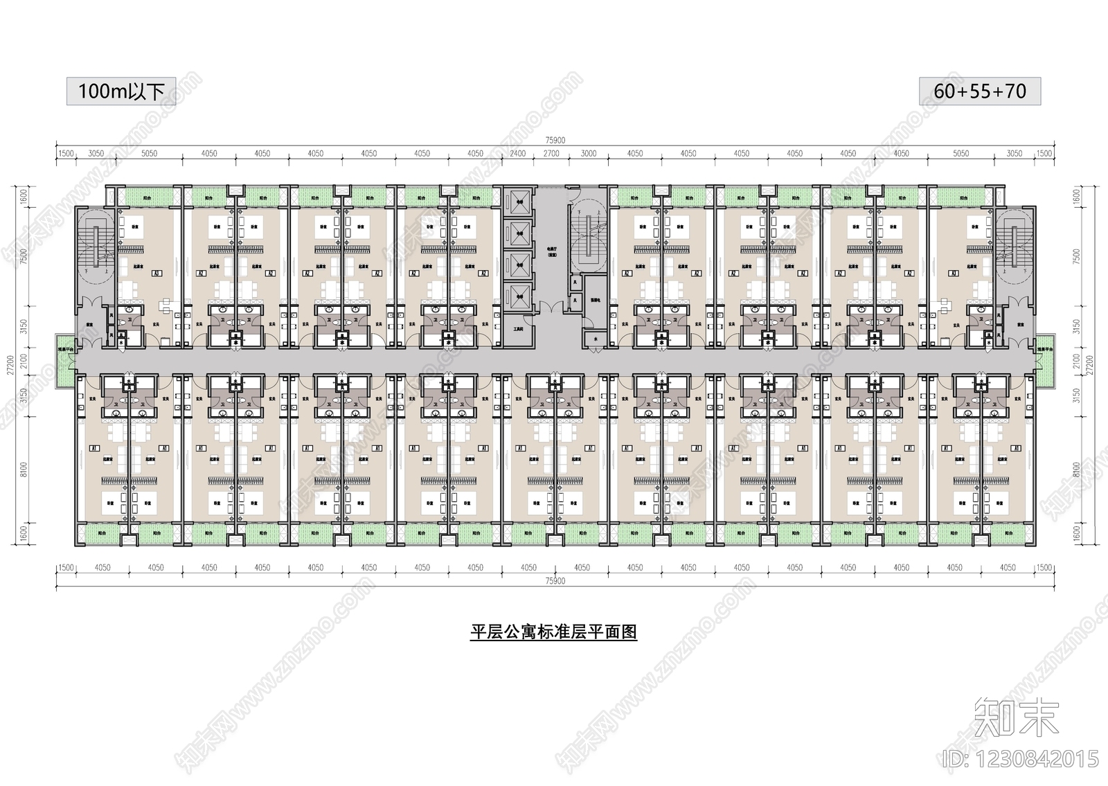 公寓建筑CAD图纸