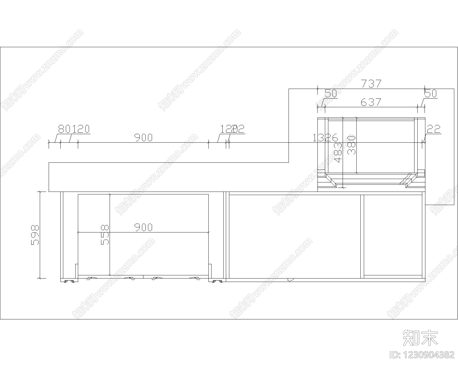家具图库cad施工图下载【ID:1230904382】