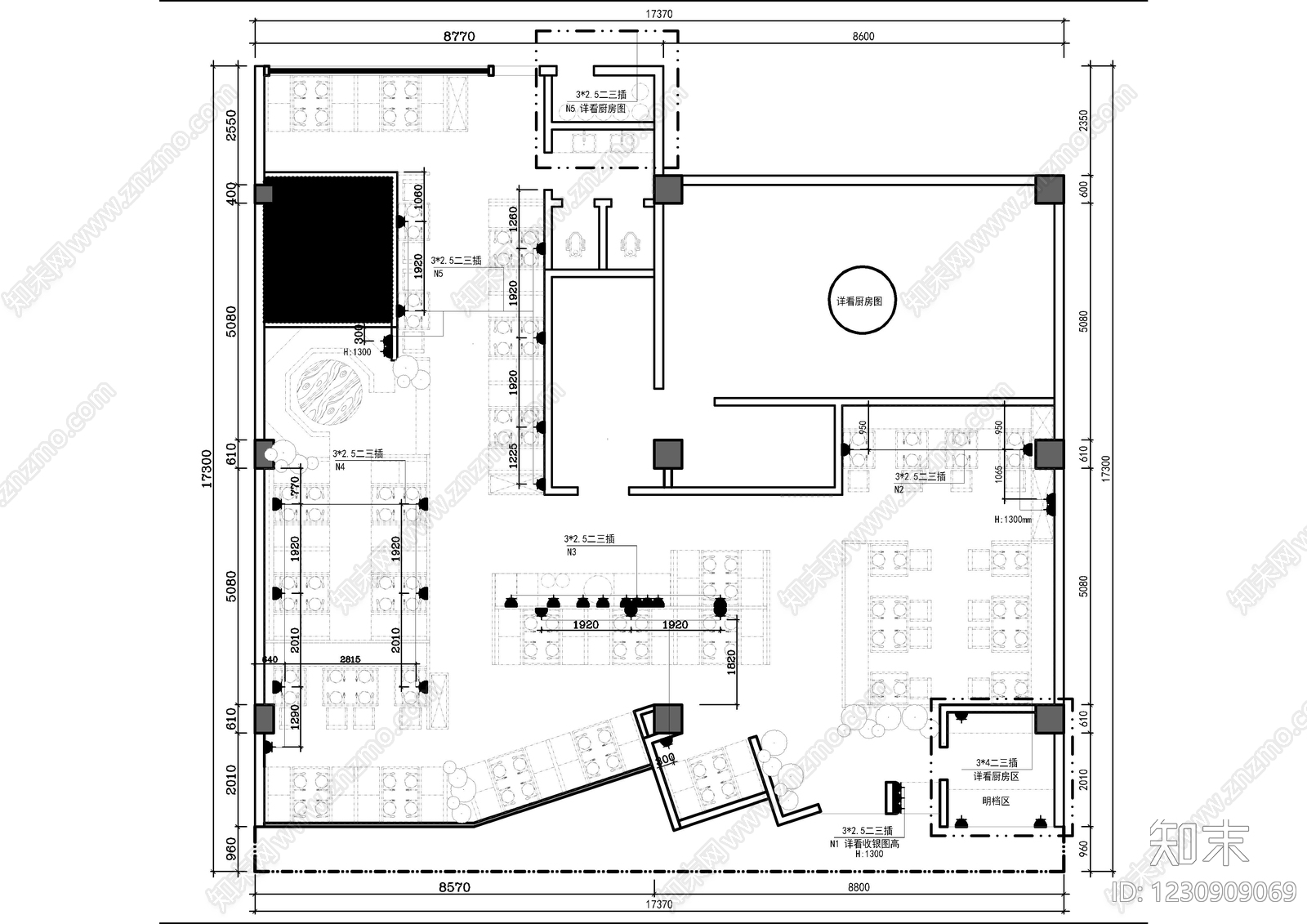 供配电系统cad施工图下载【ID:1230909069】