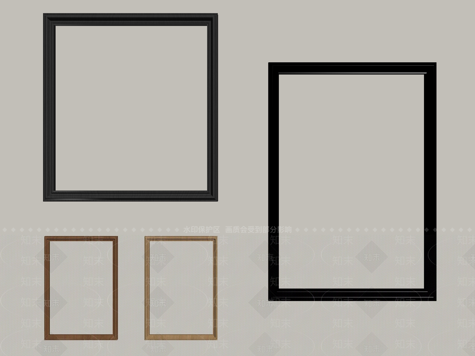 极简画框SU模型下载【ID:1230916523】
