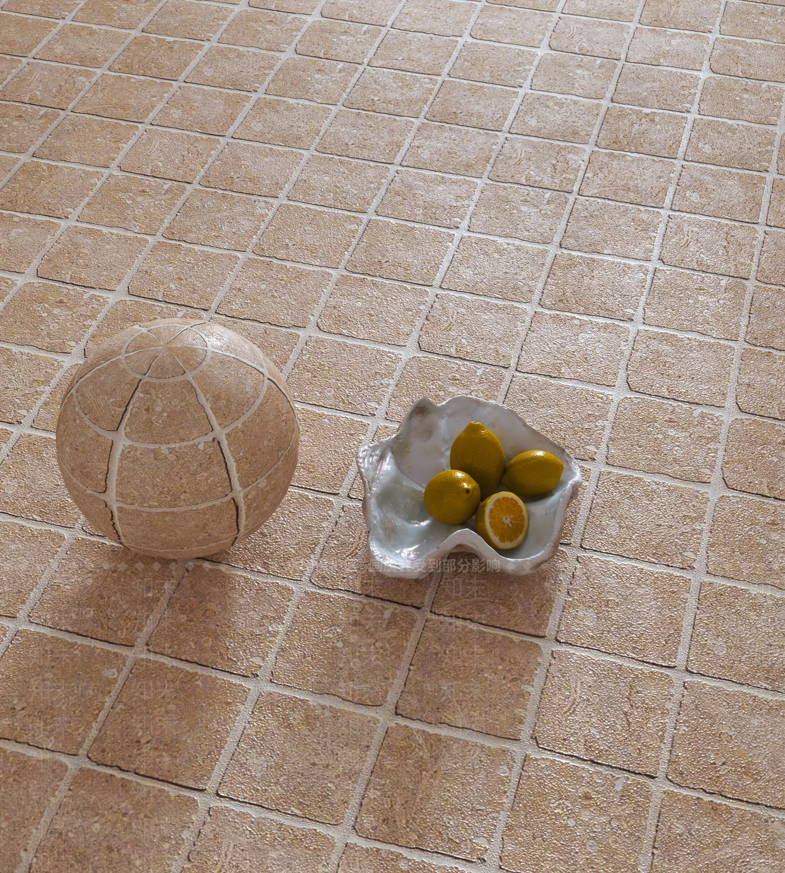 侘寂瓷砖展厅3D模型下载【ID:1230935117】