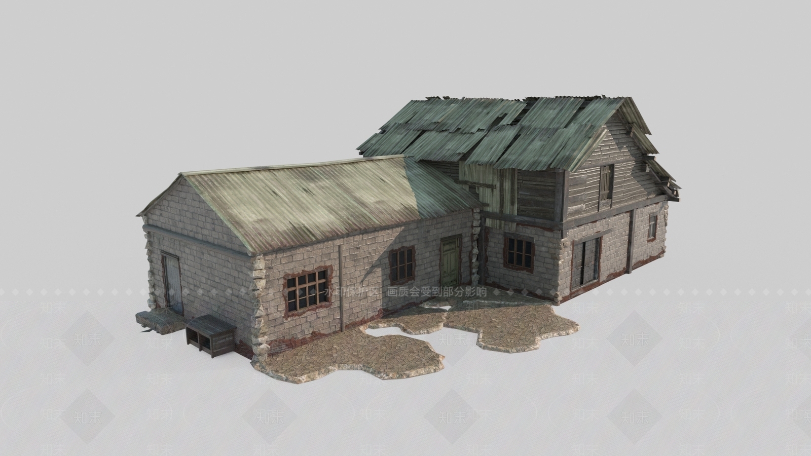复古其他住宅外观3D模型下载【ID:1230937609】