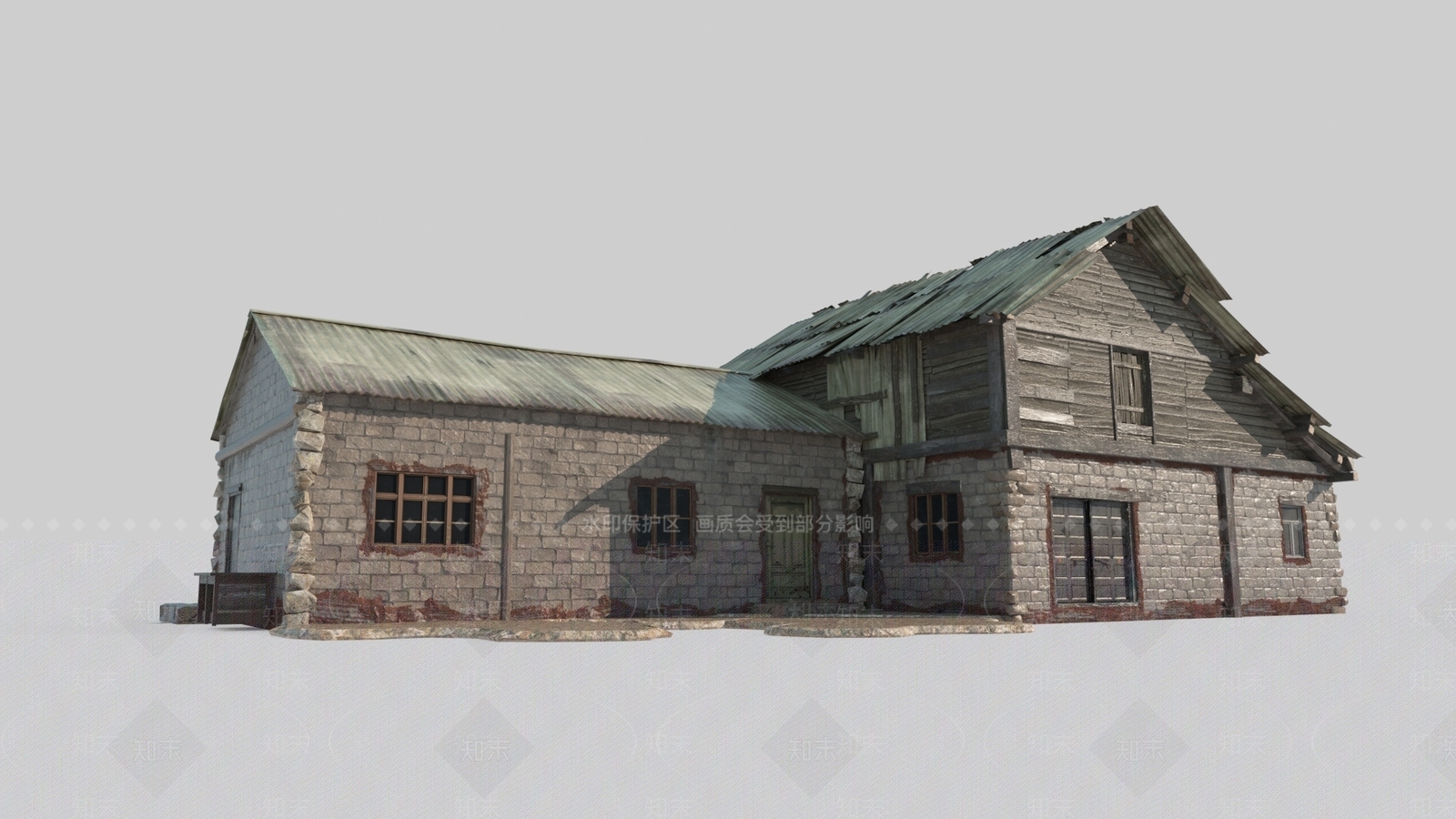 复古其他住宅外观3D模型下载【ID:1230937609】