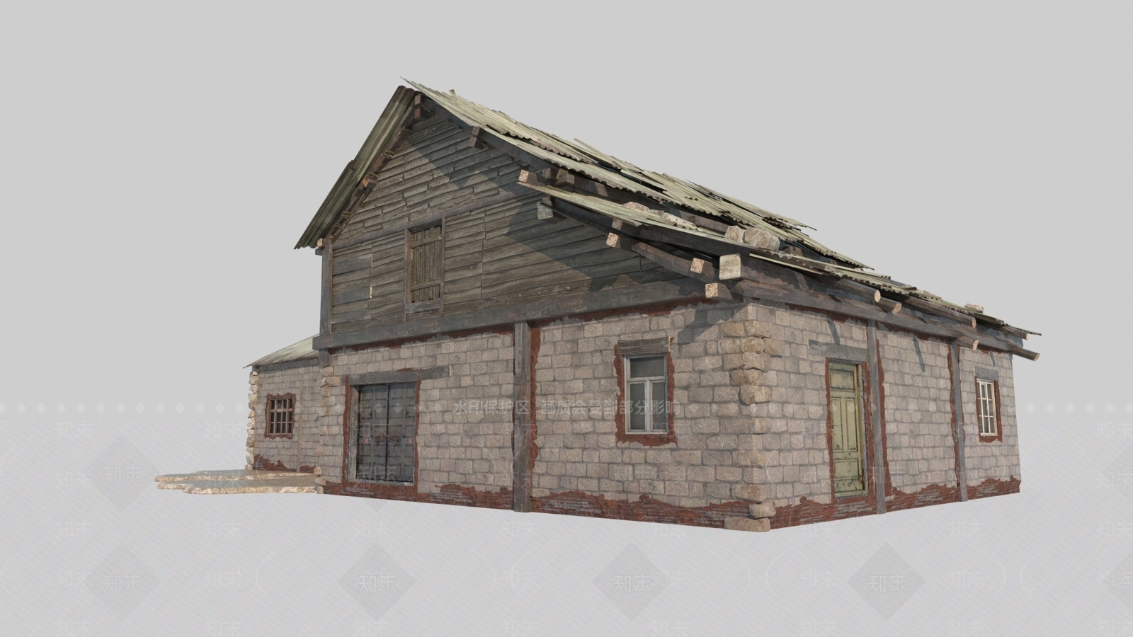 复古其他住宅外观3D模型下载【ID:1230937609】
