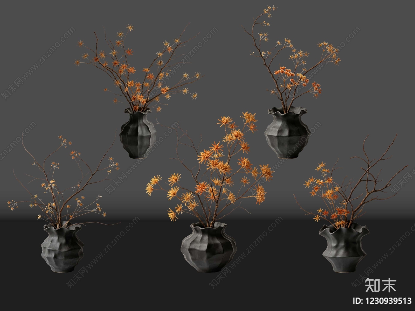 侘寂花瓶SU模型下载【ID:1230939513】