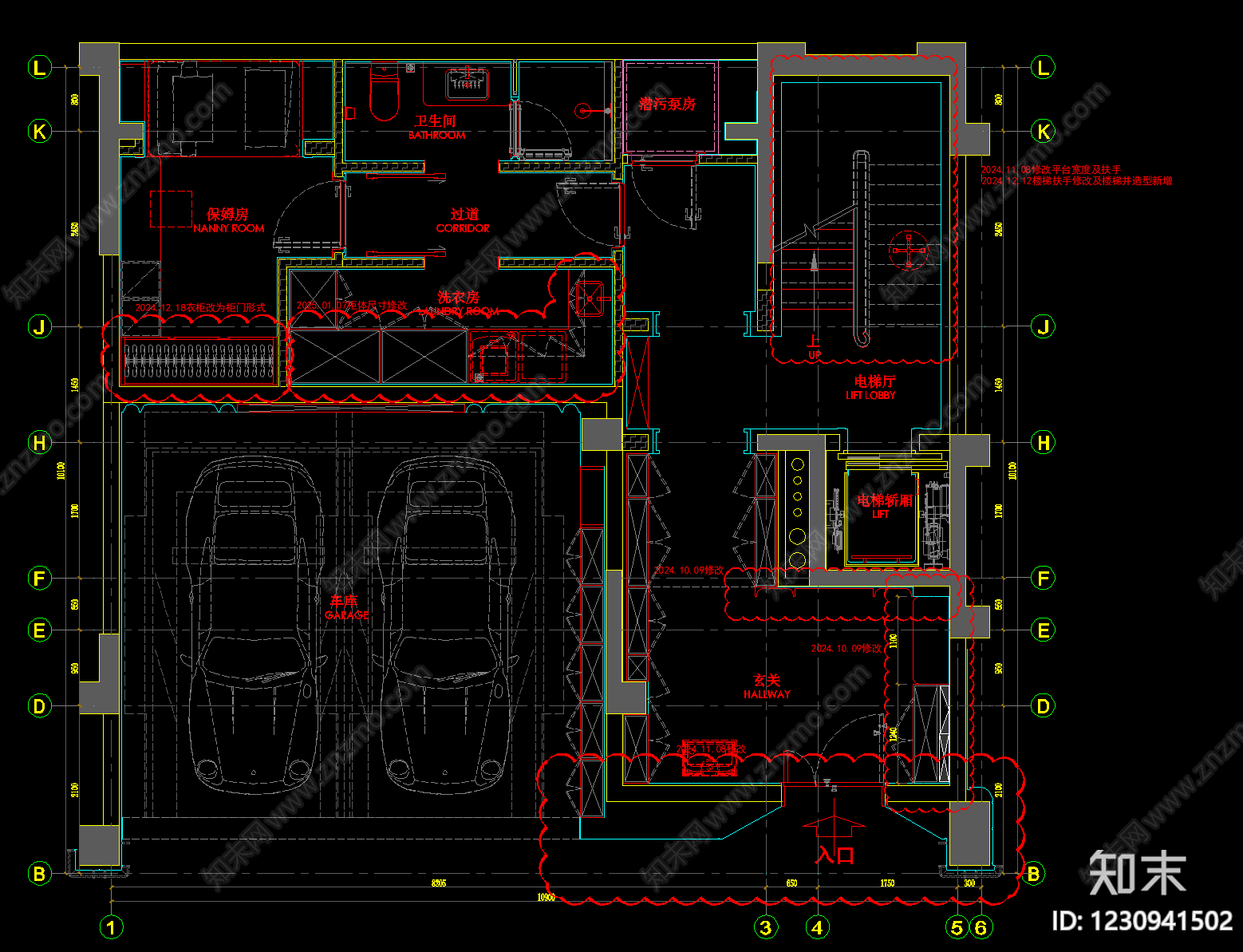 别墅cad施工图下载【ID:1230941502】
